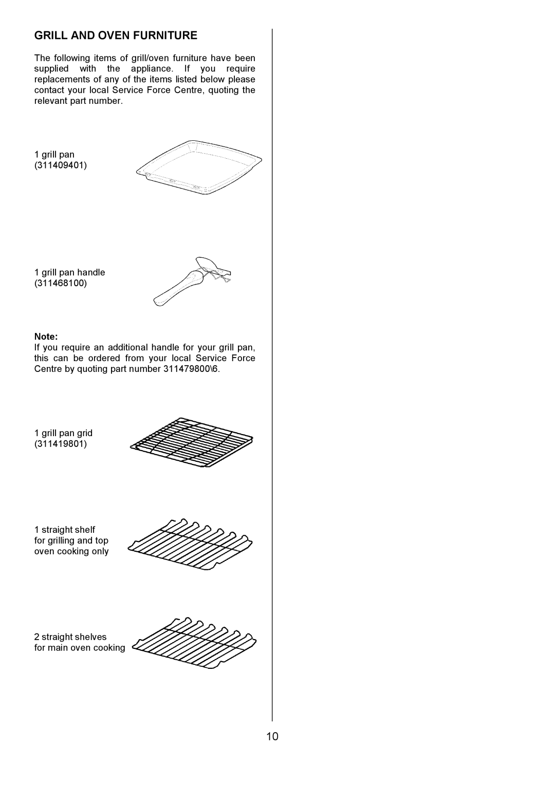 Tricity Bendix CSIE501 installation instructions Grill and Oven Furniture 