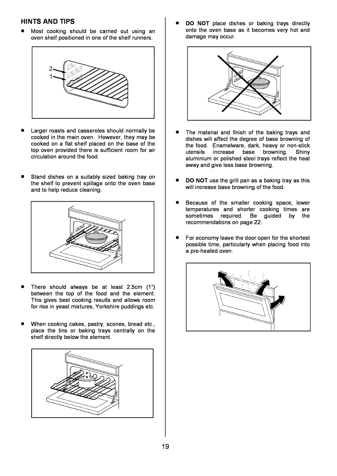 Tricity Bendix CSIE501 installation instructions Hints And Tips 