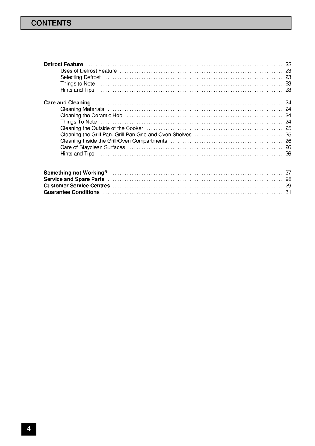 Tricity Bendix DSIE 343 installation instructions Contents 