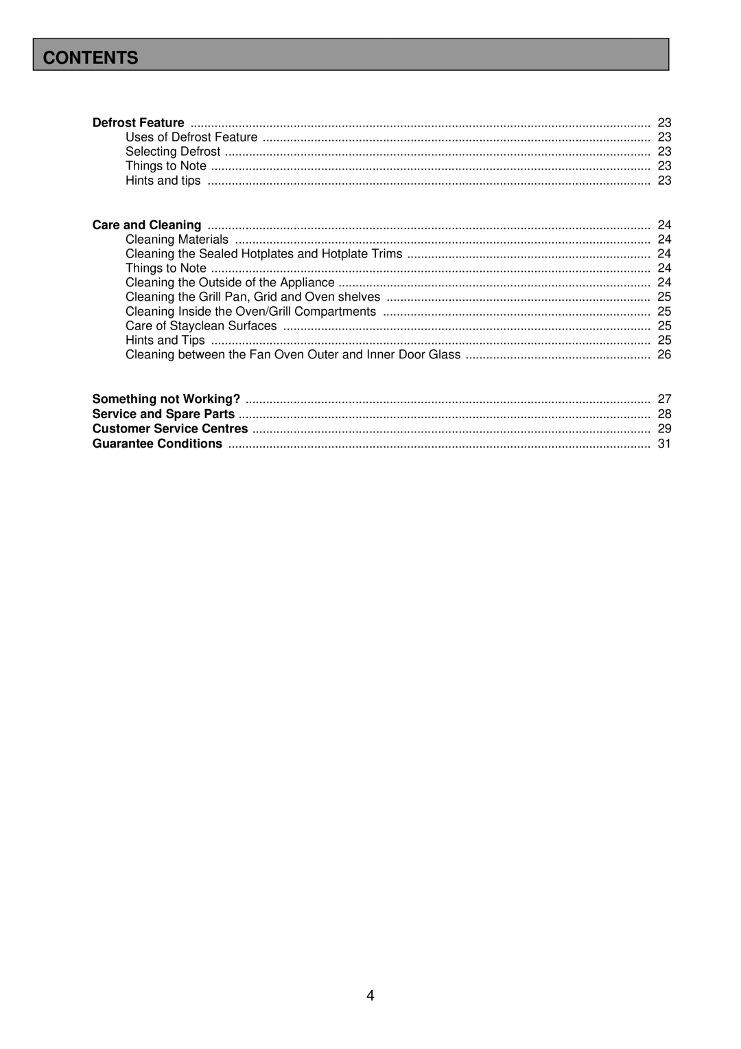 Tricity Bendix DSIE328 installation instructions Uses of Defrost Feature 