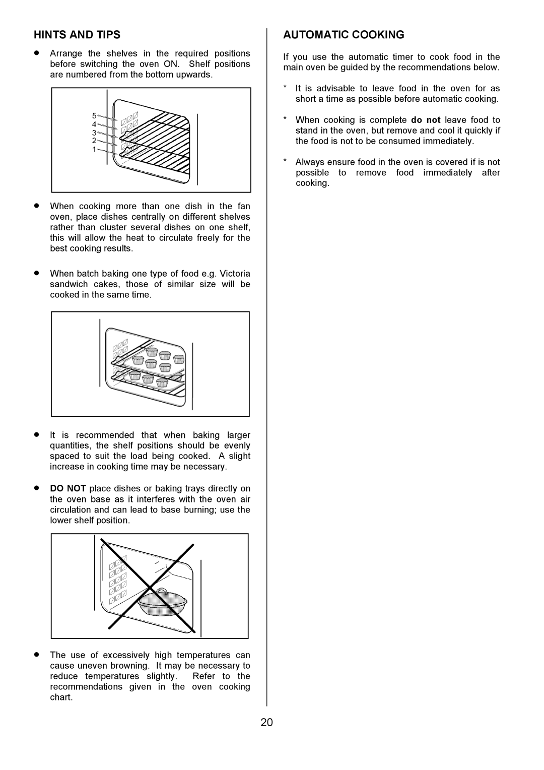 Tricity Bendix DSIE456 installation instructions Hints and Tips 