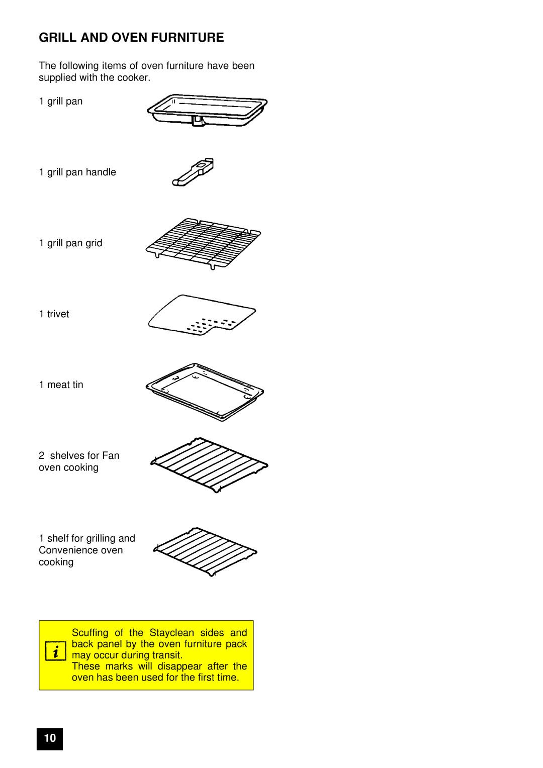 Tricity Bendix E 715 installation instructions Grill and Oven Furniture 