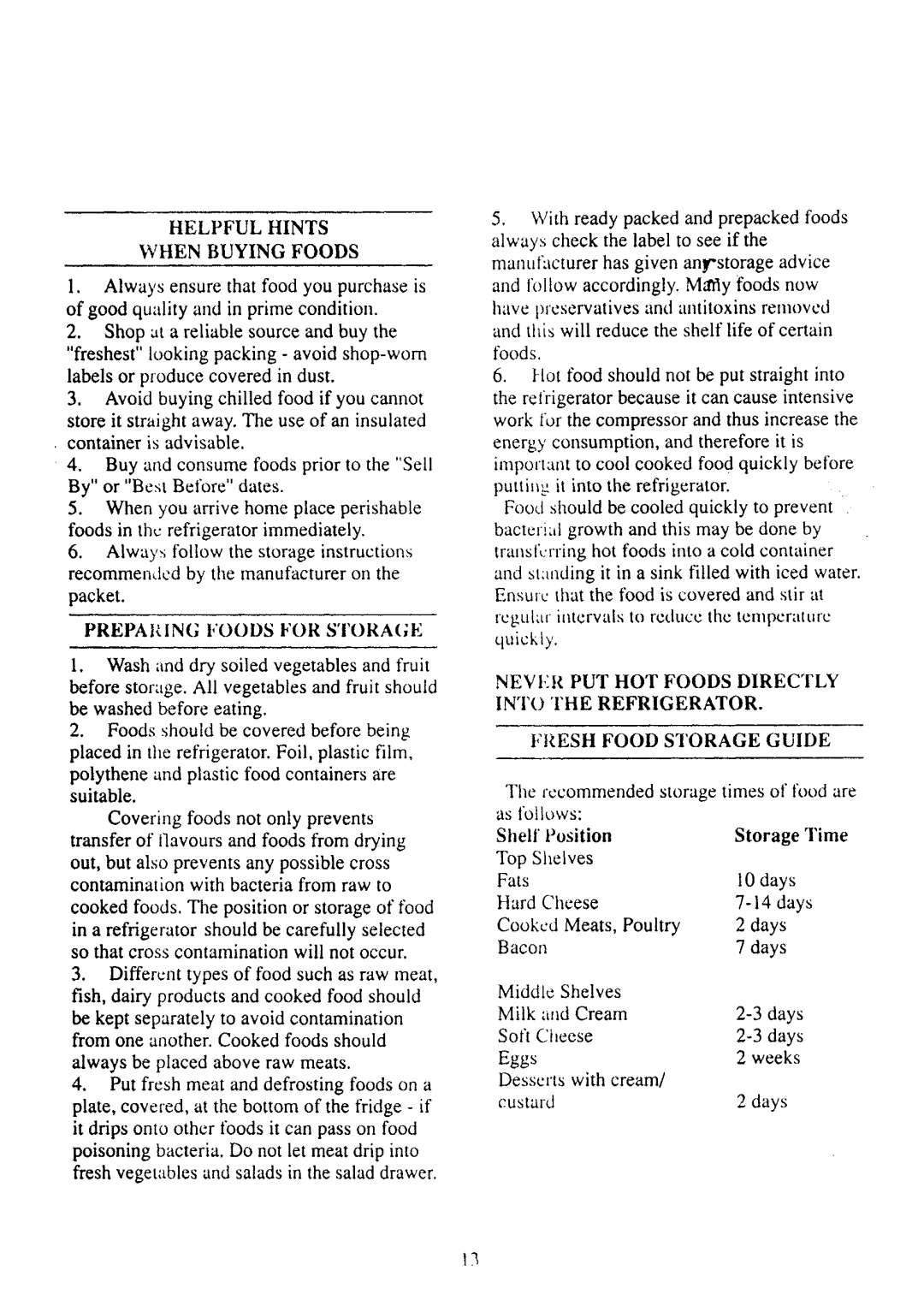 Tricity Bendix ECD019, FD930 manual 