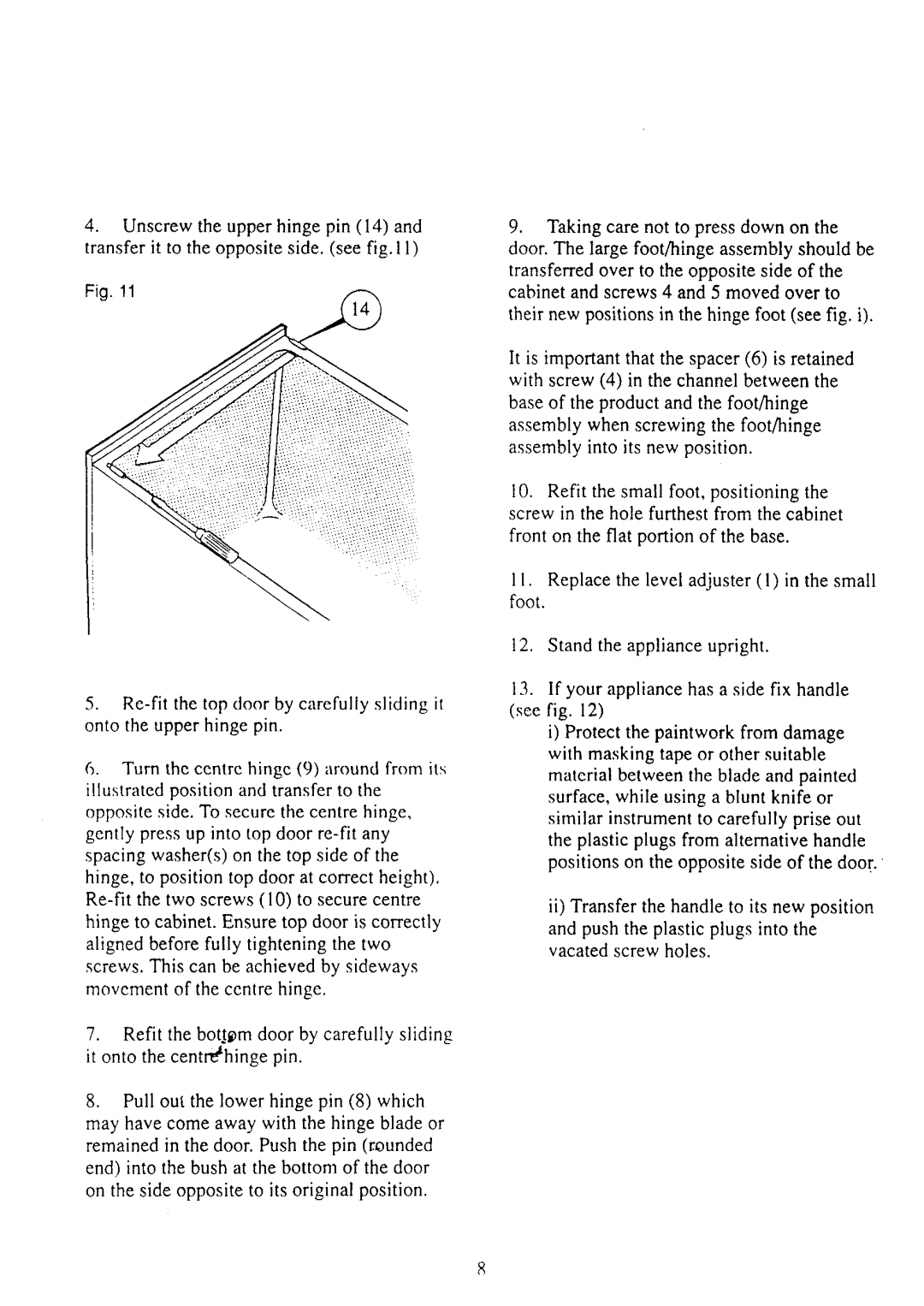 Tricity Bendix FD930, ECD019 manual 