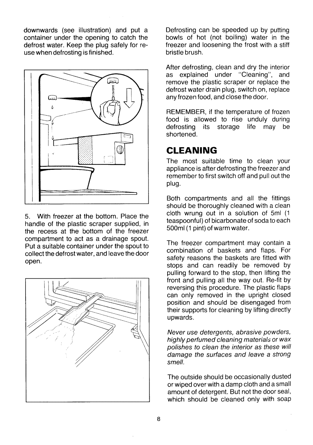 Tricity Bendix Freezer Operating manual 