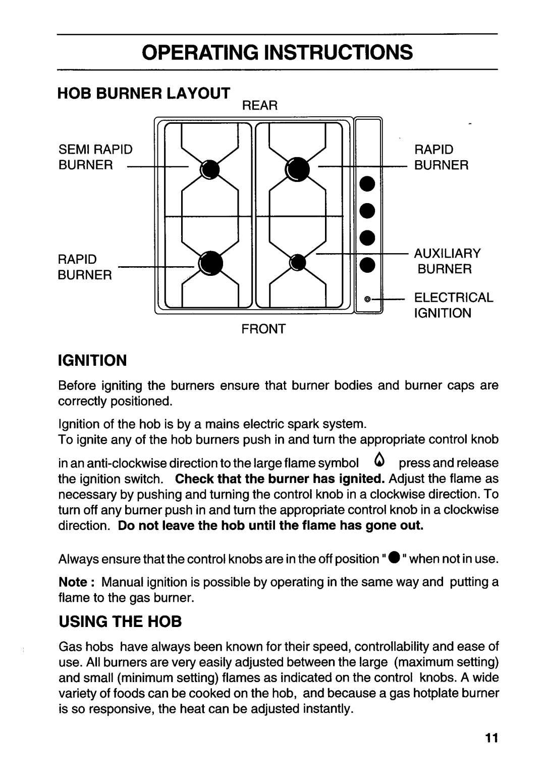 Tricity Bendix HG210 manual 