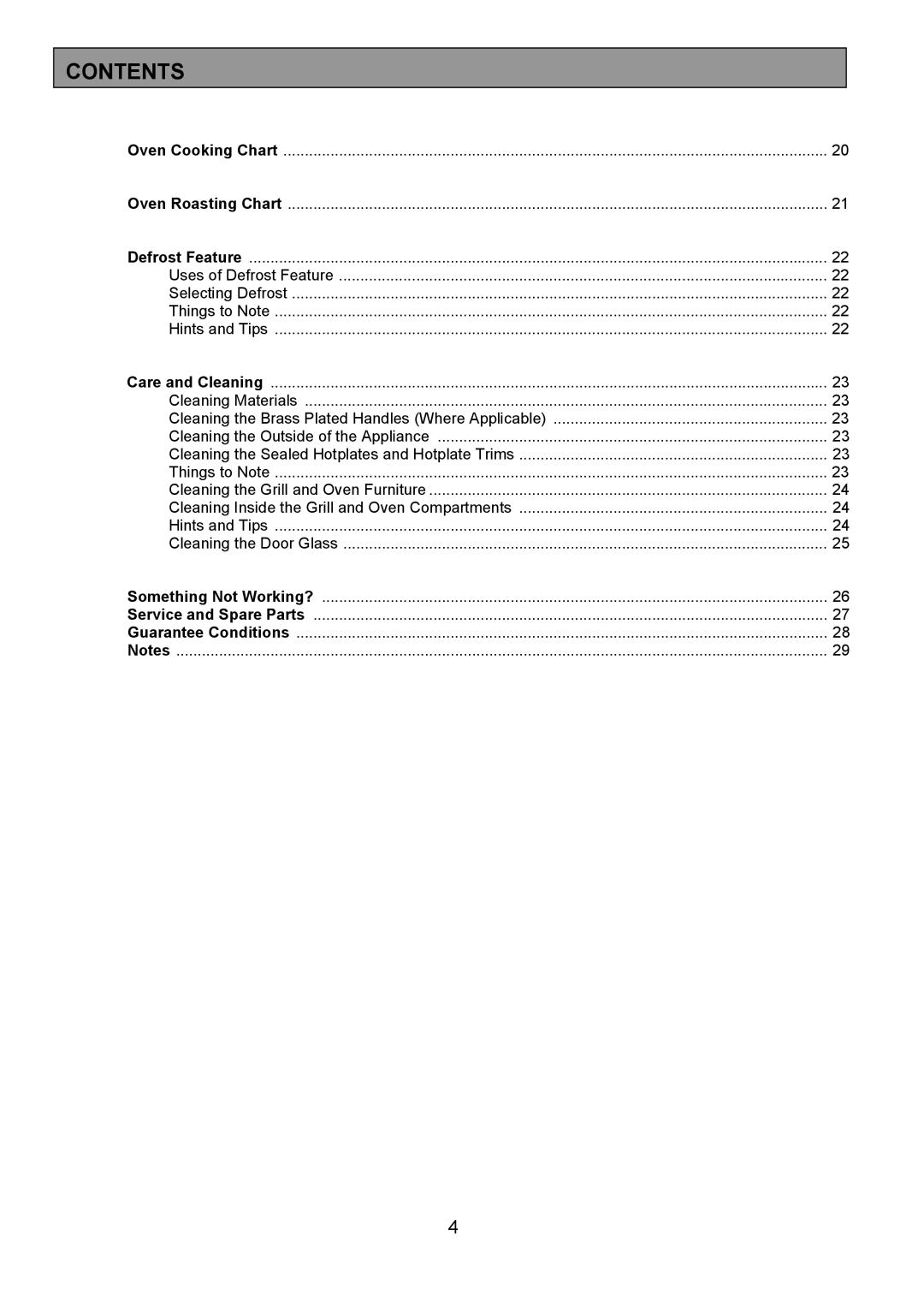 Tricity Bendix RE50G installation instructions Uses of Defrost Feature 