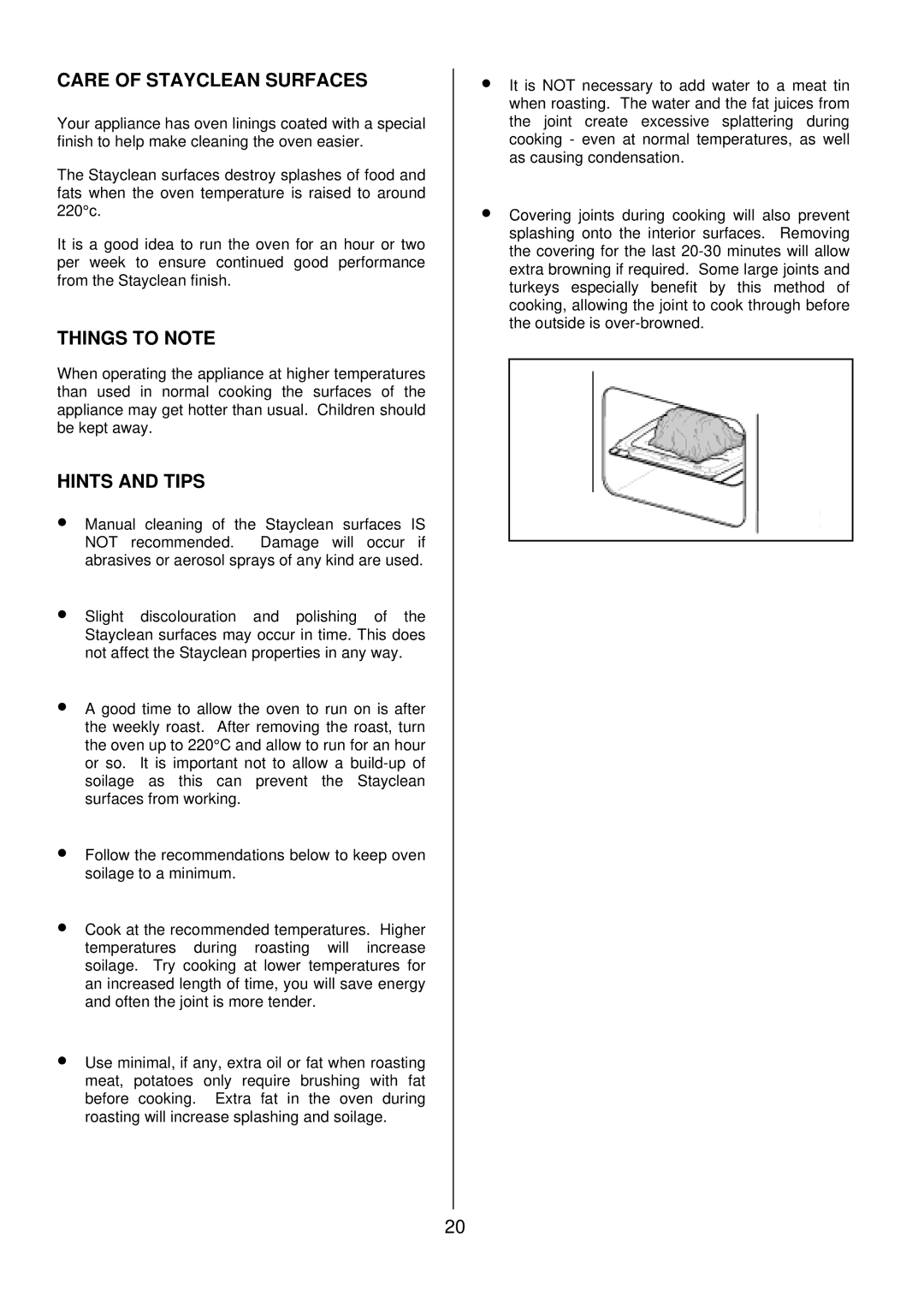 Tricity Bendix SB 415GR installation instructions Care of Stayclean Surfaces 