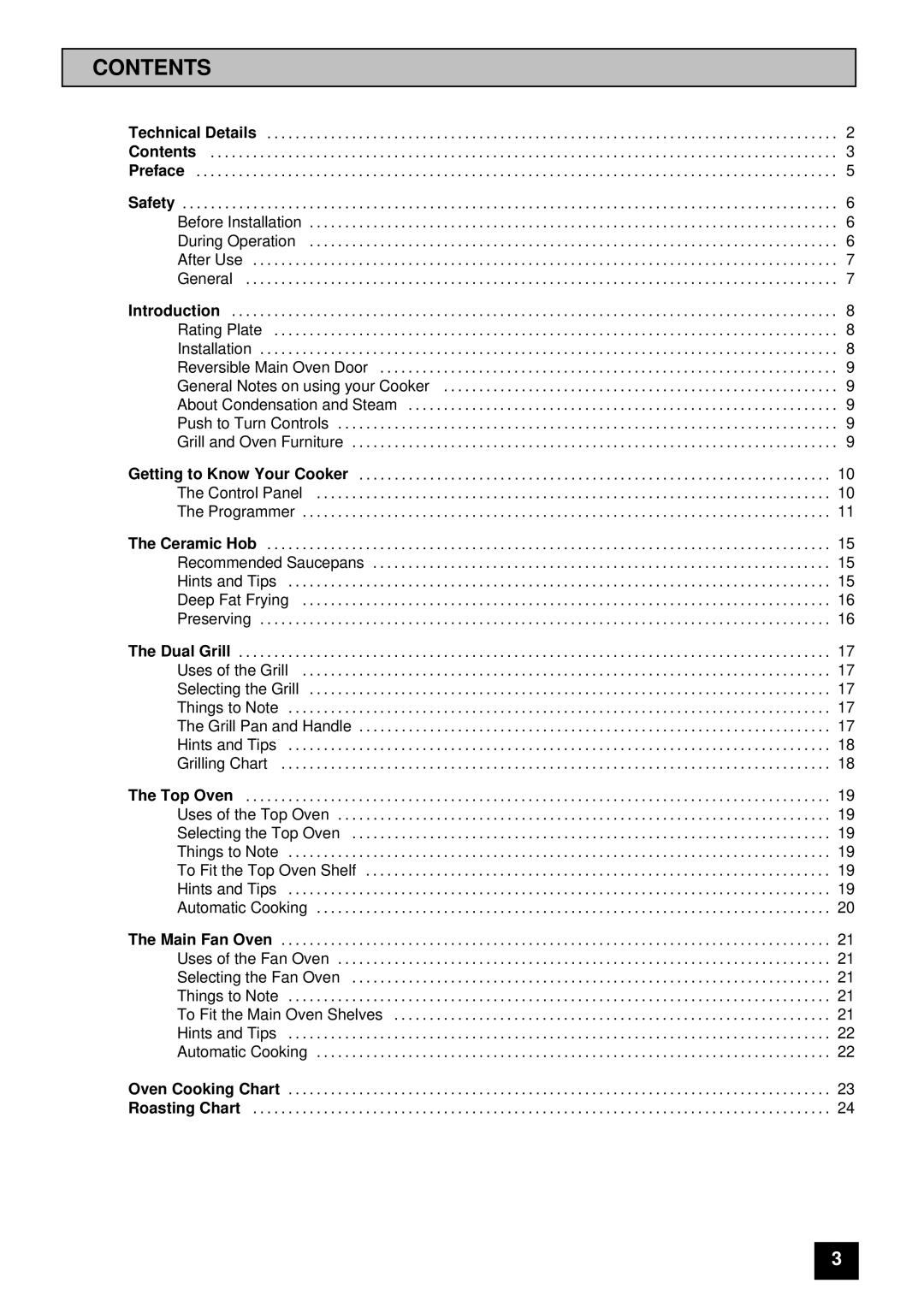 Tricity Bendix SB 461 installation instructions Contents 