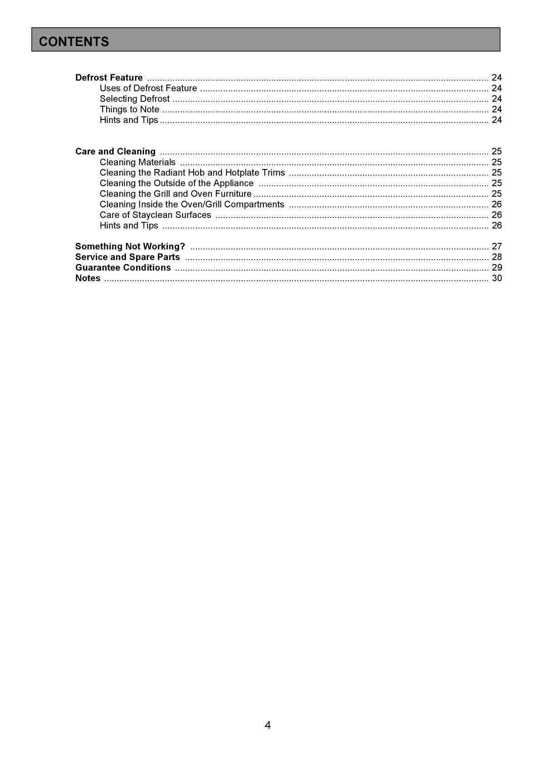 Tricity Bendix SB431 installation instructions Contents 