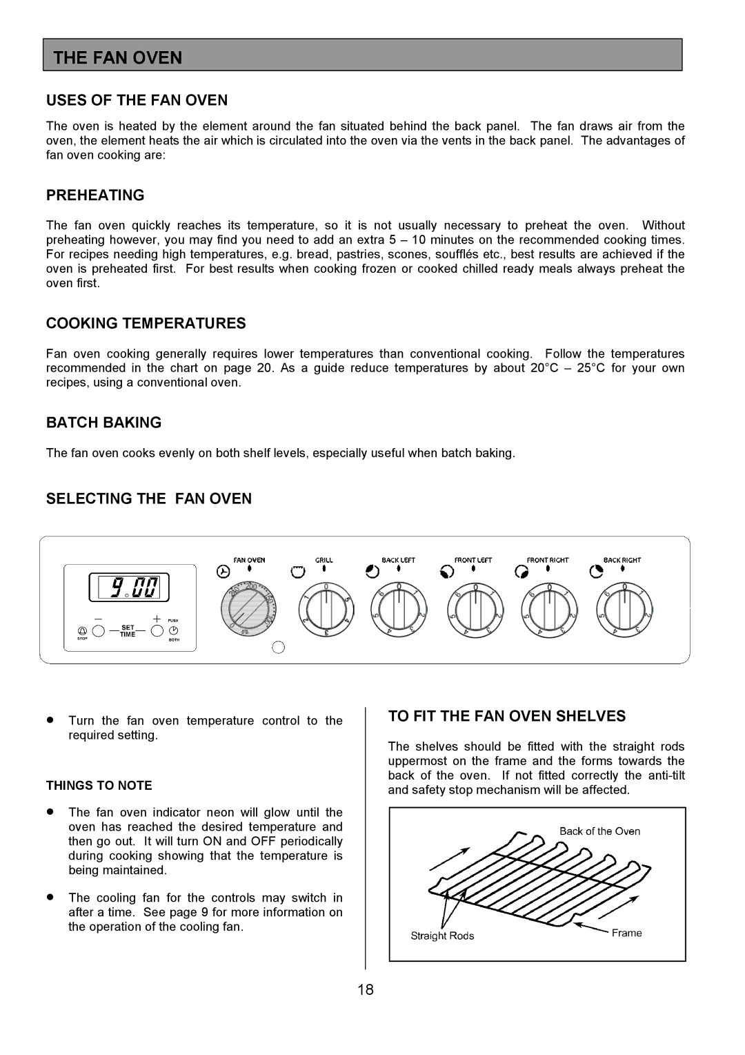 Tricity Bendix SE323 installation instructions FAN Oven 