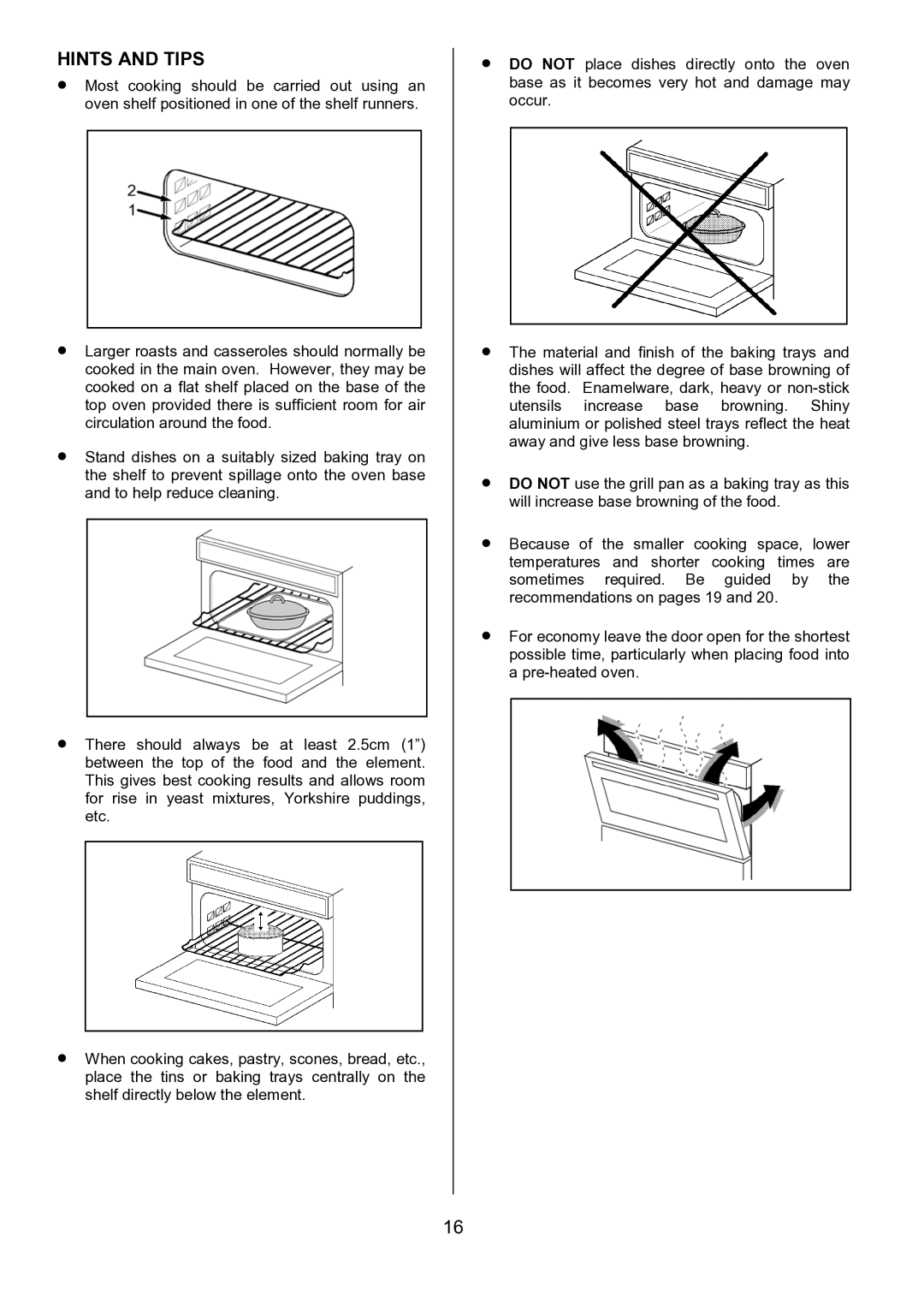 Tricity Bendix SE402 installation instructions Hints and Tips 