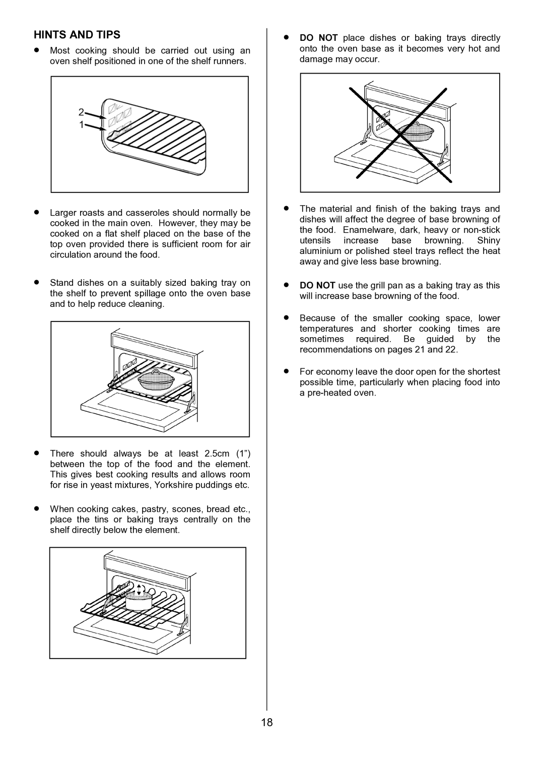 Tricity Bendix SE424 installation instructions Hints and Tips 