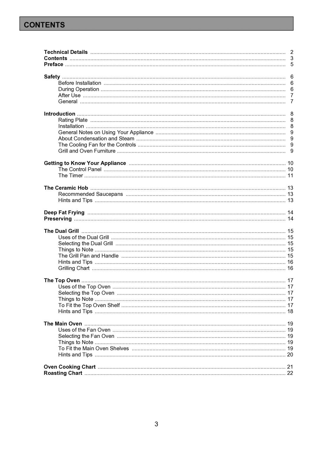 Tricity Bendix SE424 installation instructions Contents 