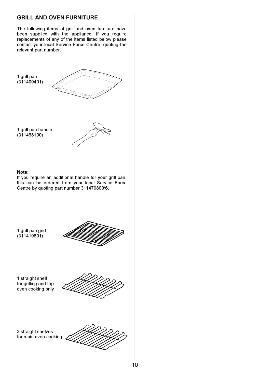 Tricity Bendix SE554 installation instructions Grill and Oven Furniture 