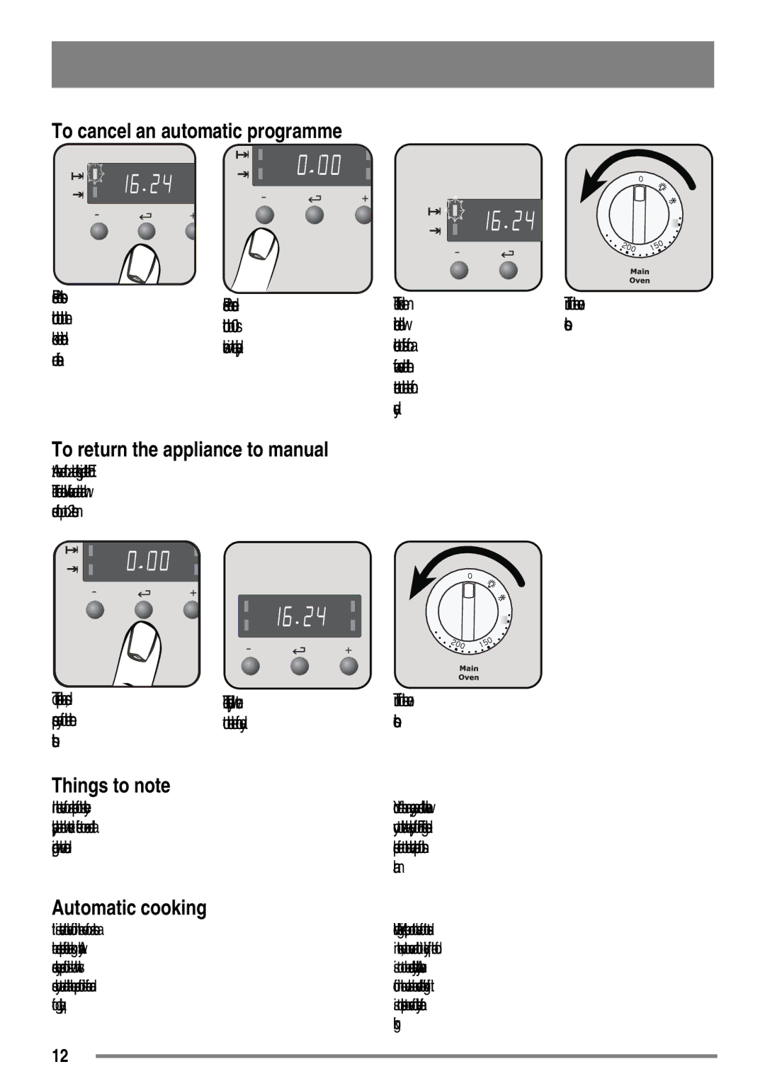 Tricity Bendix SE558 Cook time indicator, Indicator neon will Controls Continue to flash for a, Return to the time Day 