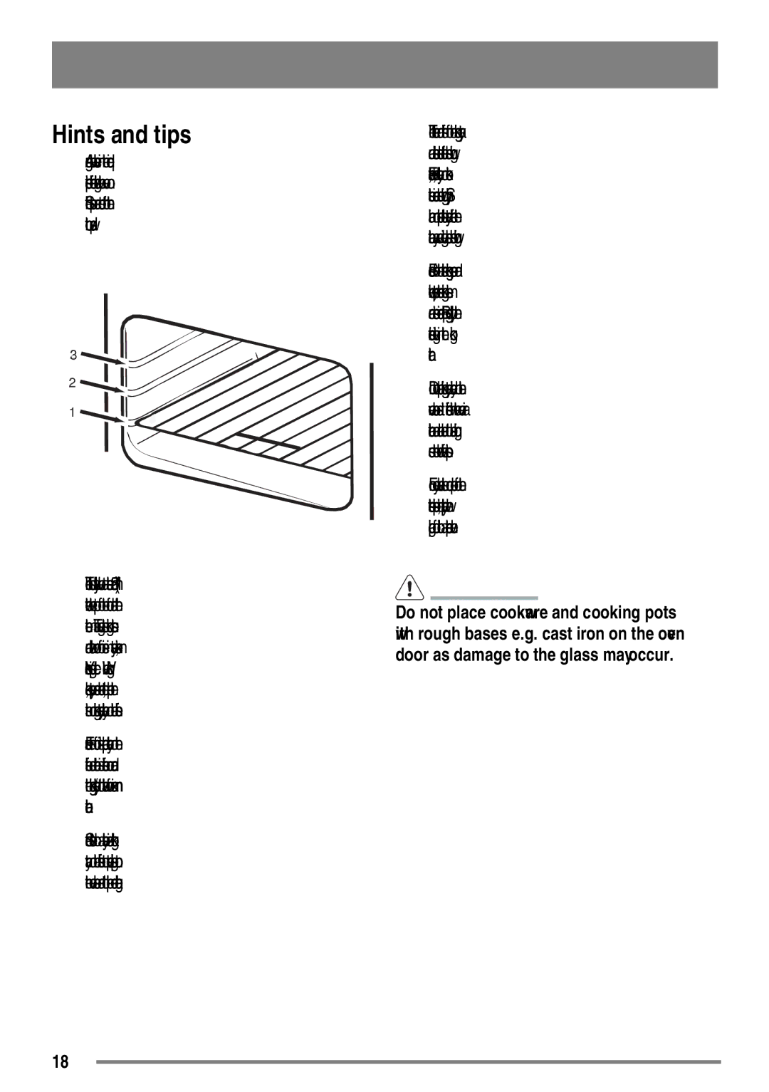 Tricity Bendix SE558 user manual Hints and tips 