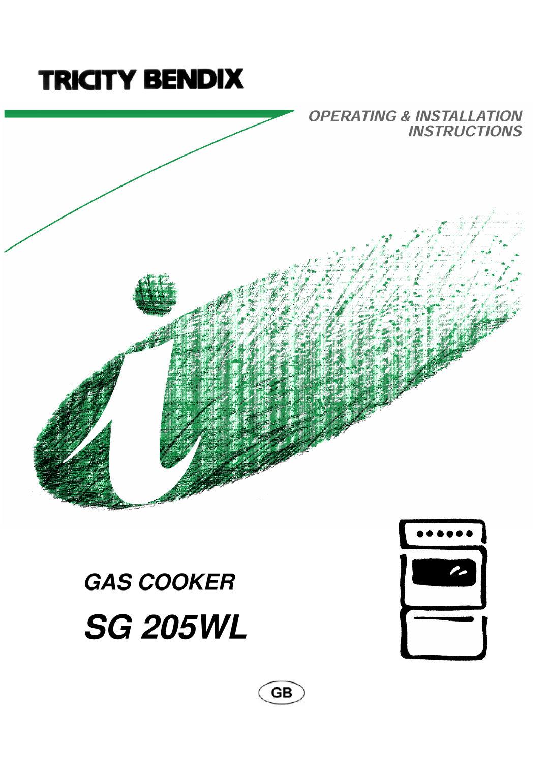 Tricity Bendix SG 205WL manual Gas Cooker 