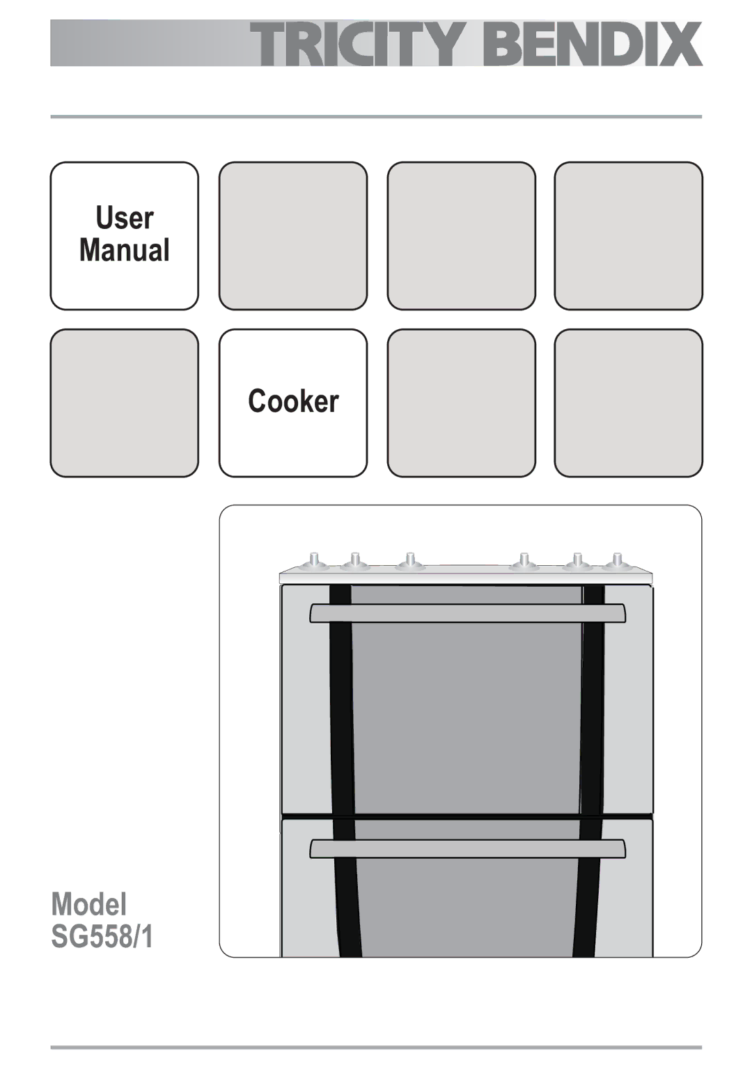 Tricity Bendix user manual Model SG558/1 