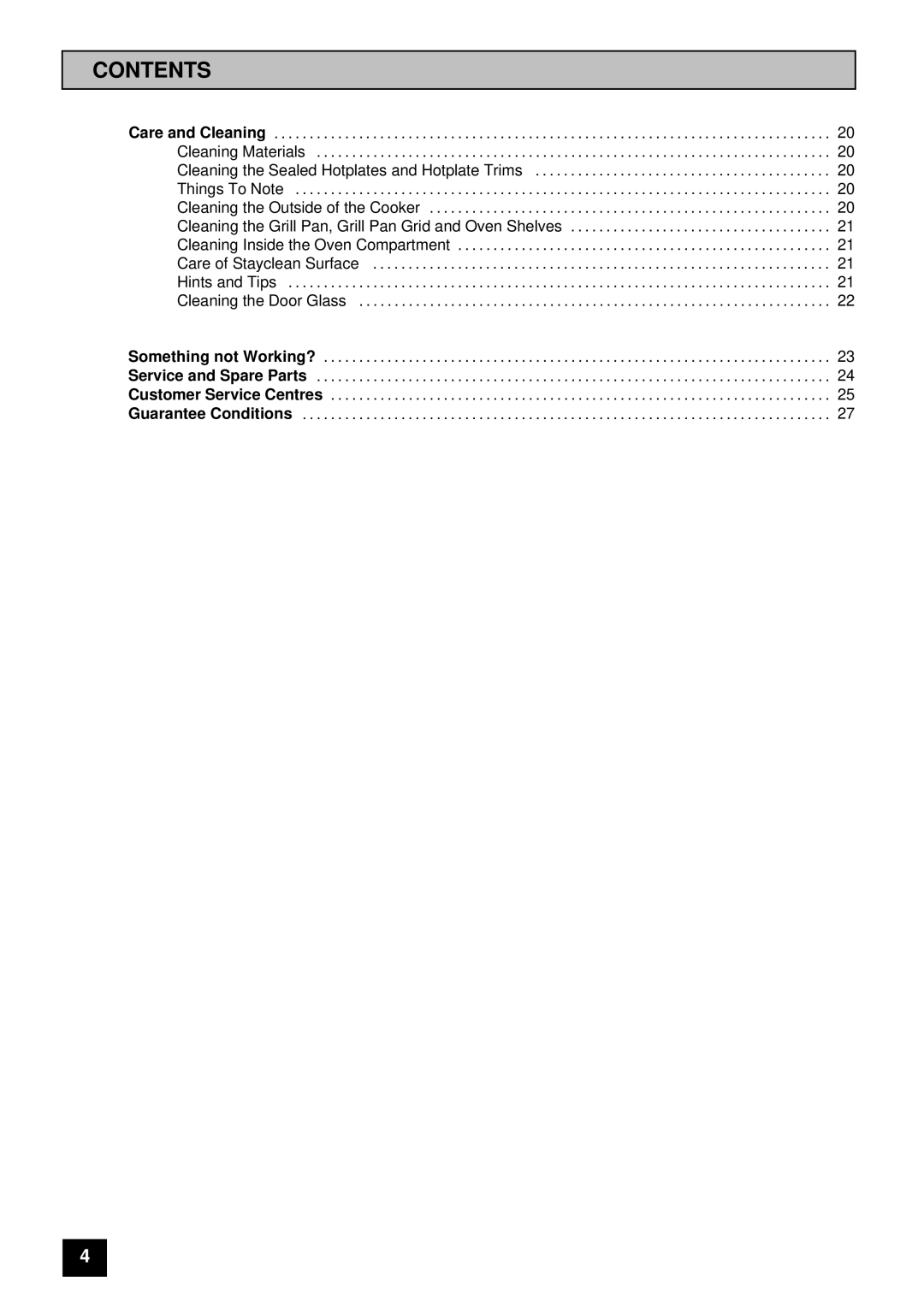 Tricity Bendix SI 251 installation instructions Contents 