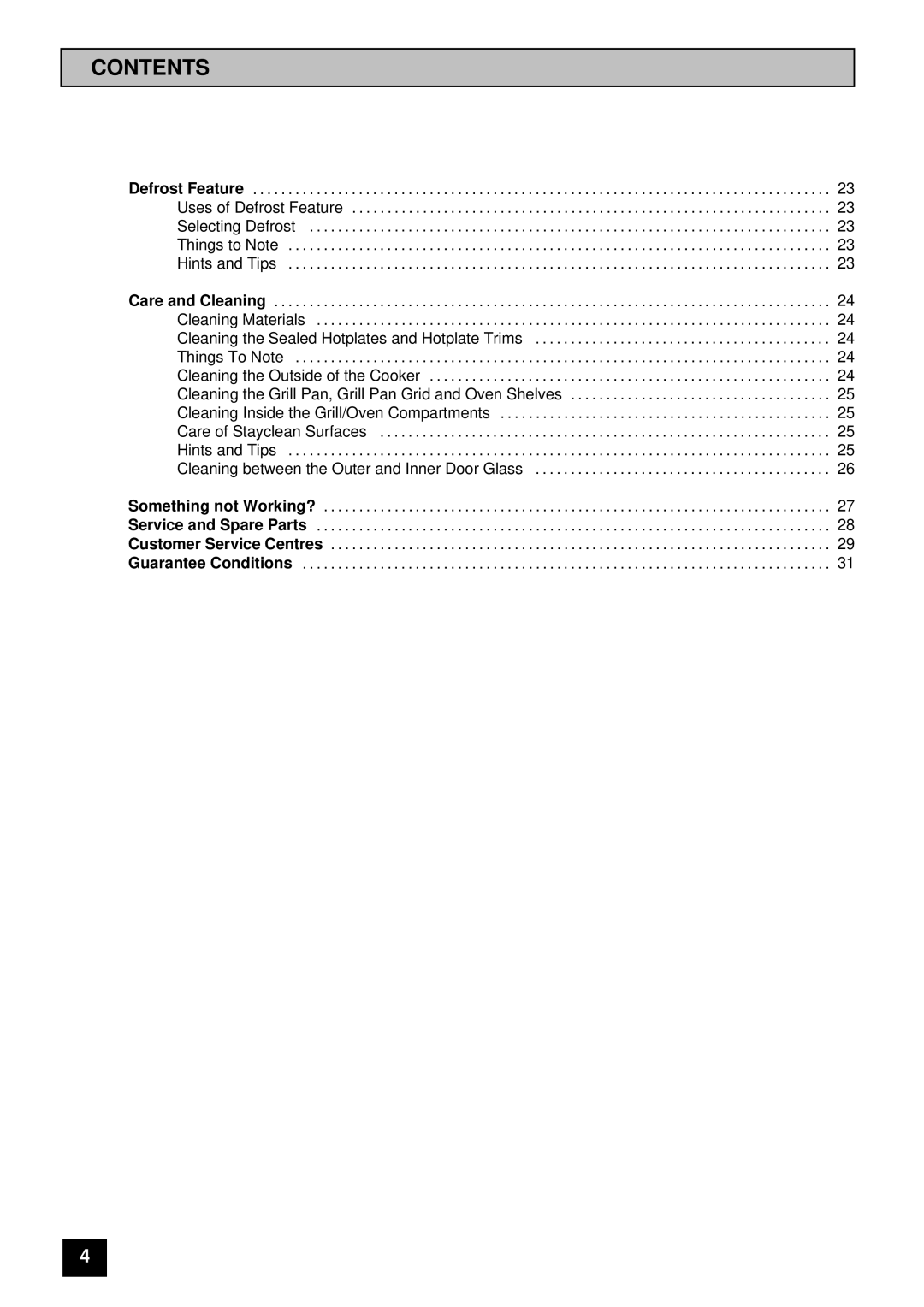 Tricity Bendix SI 323, SI 322 installation instructions Contents 