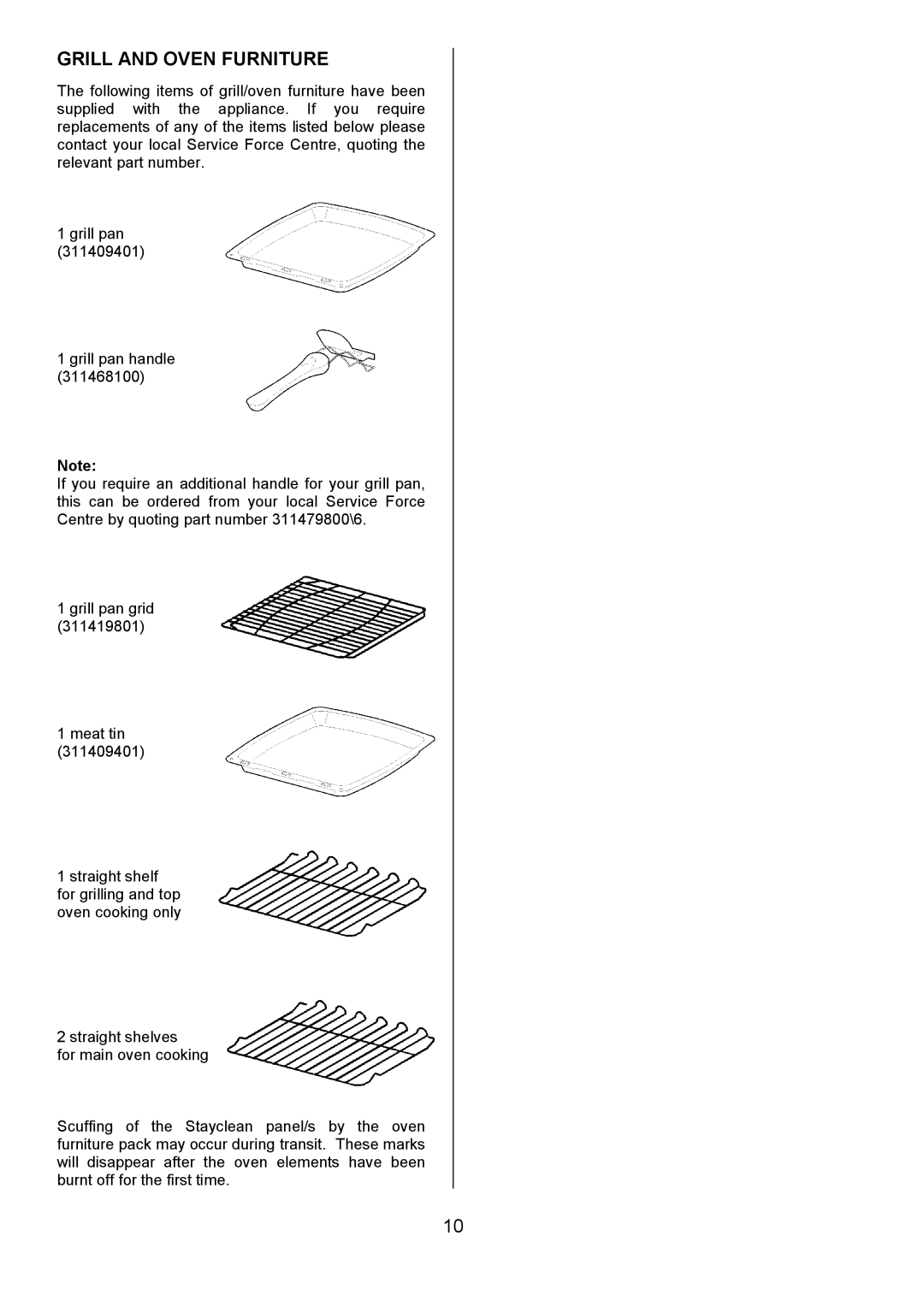 Tricity Bendix SI505 installation instructions Grill and Oven Furniture 