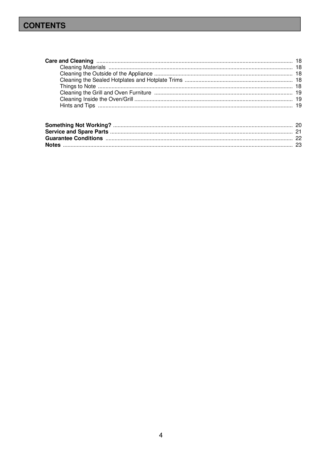 Tricity Bendix SIE 225 installation instructions Care and Cleaning 