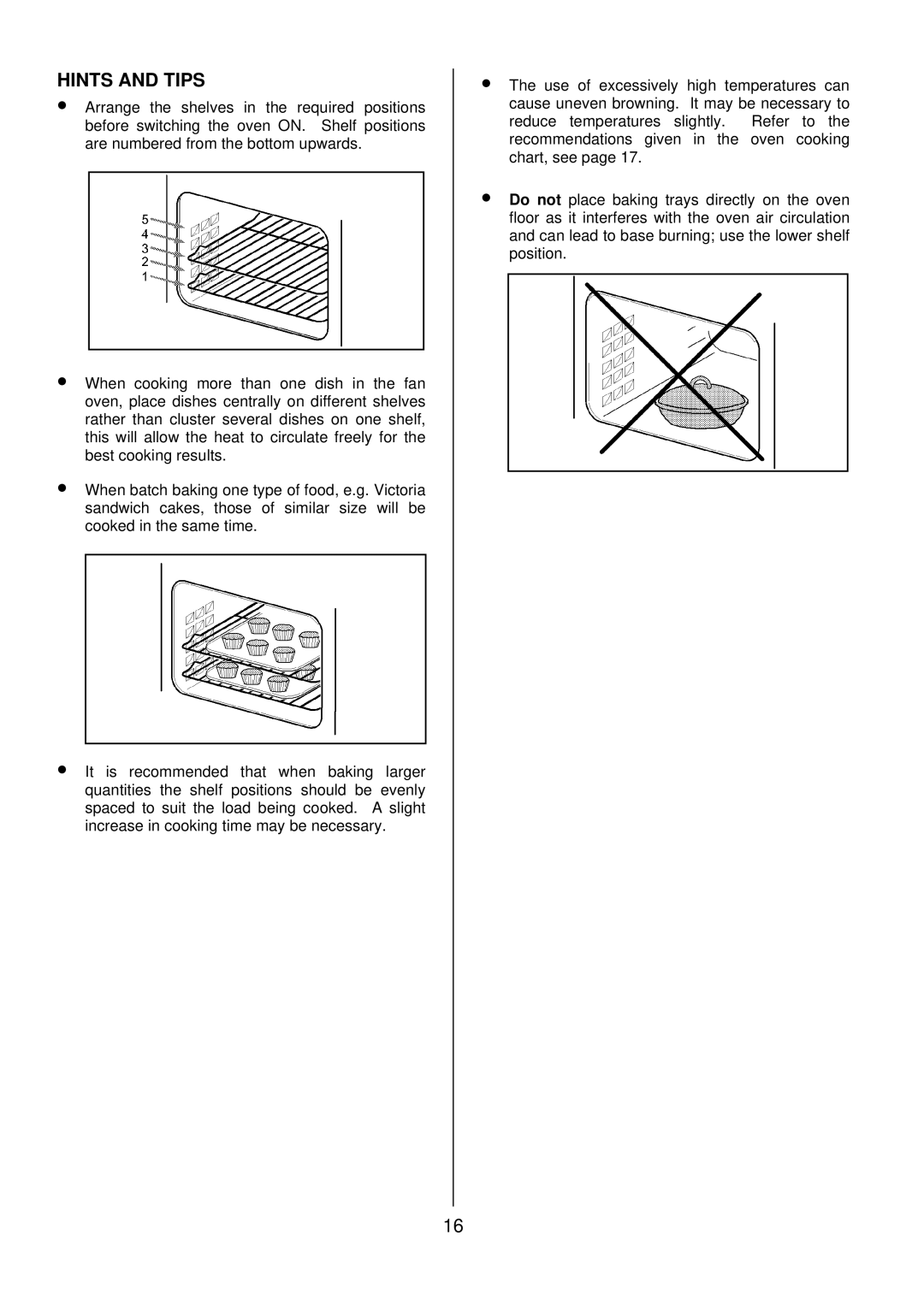 Tricity Bendix SIE 250 installation instructions Hints and Tips 