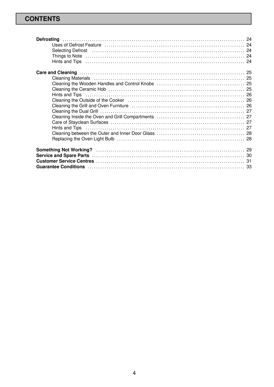 Tricity Bendix SIE 532 installation instructions Contents 