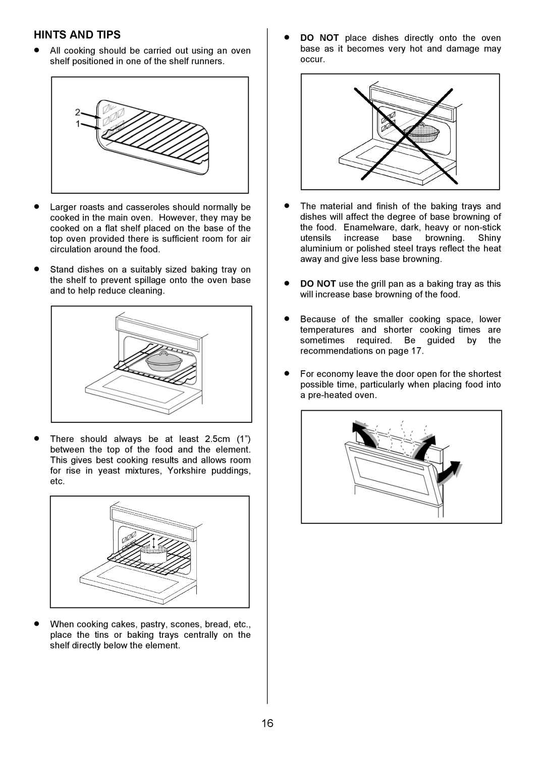 Tricity Bendix SIE056 installation instructions Hints and Tips 