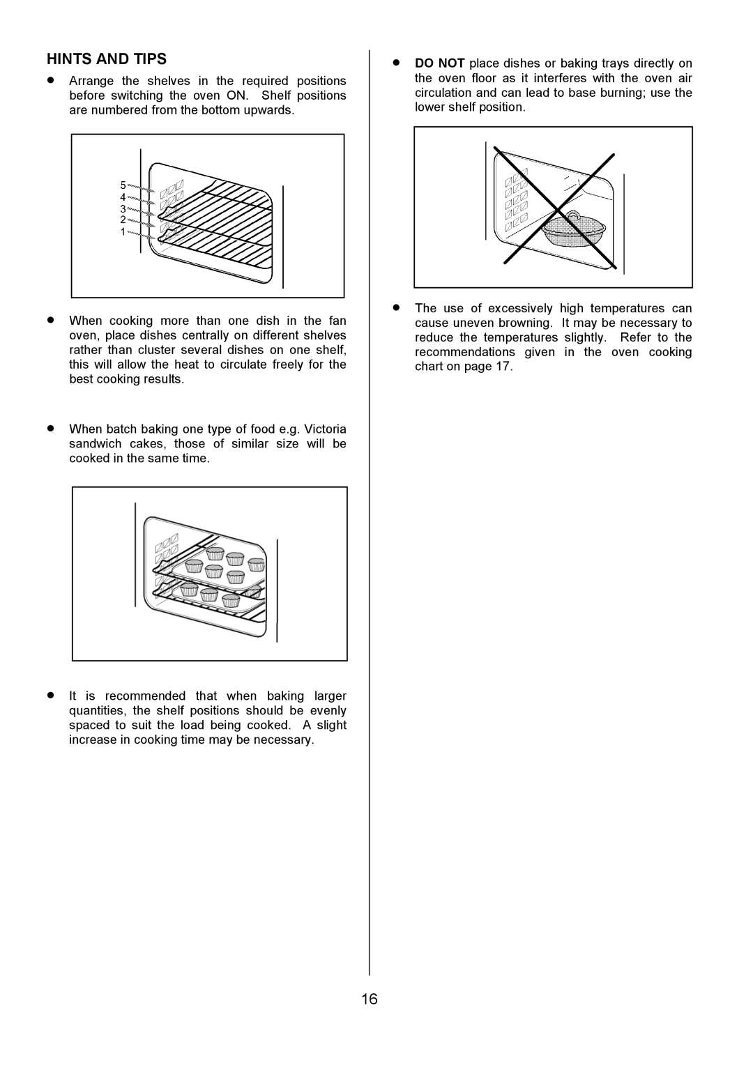 Tricity Bendix SIE305 installation instructions Hints and Tips 