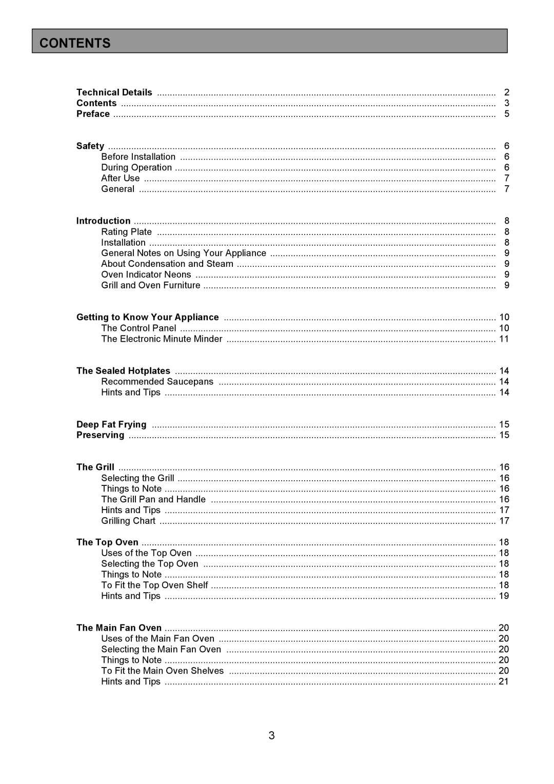 Tricity Bendix SIE324 installation instructions Contents 