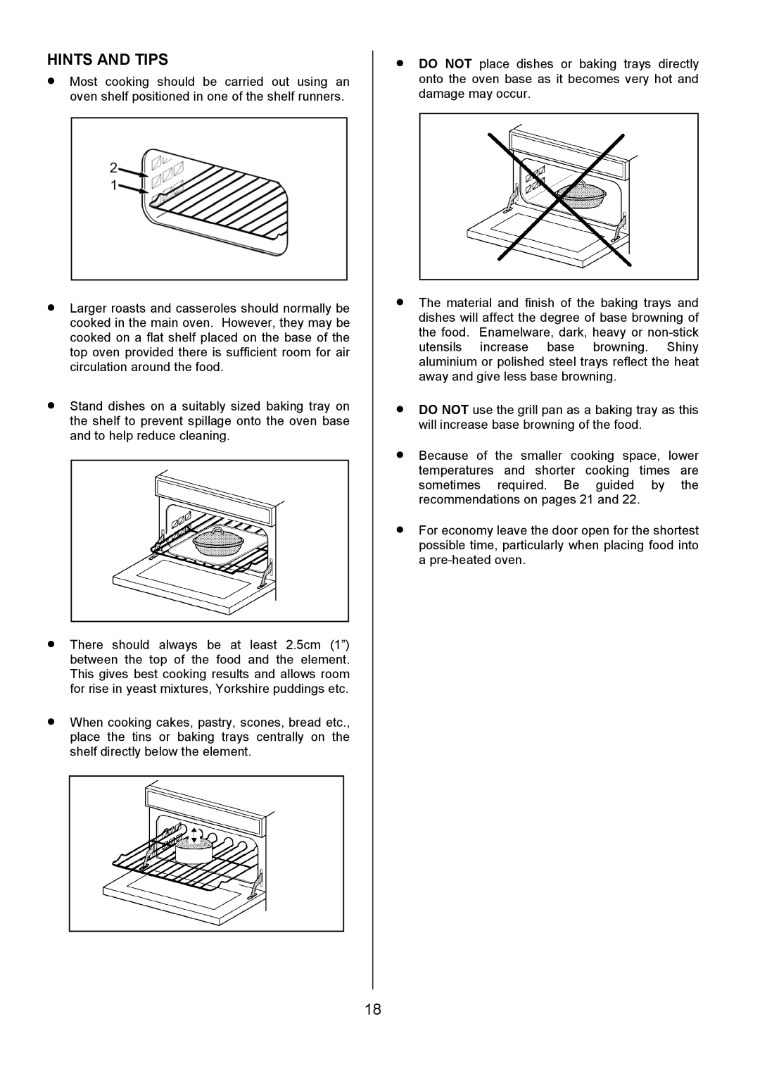 Tricity Bendix SIE424 installation instructions Hints and Tips 