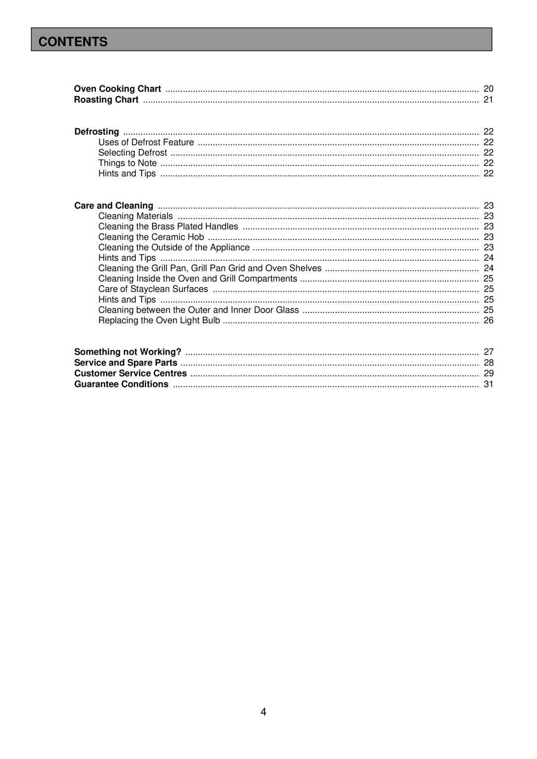 Tricity Bendix SIE501 installation instructions Uses of Defrost Feature Selecting Defrost 