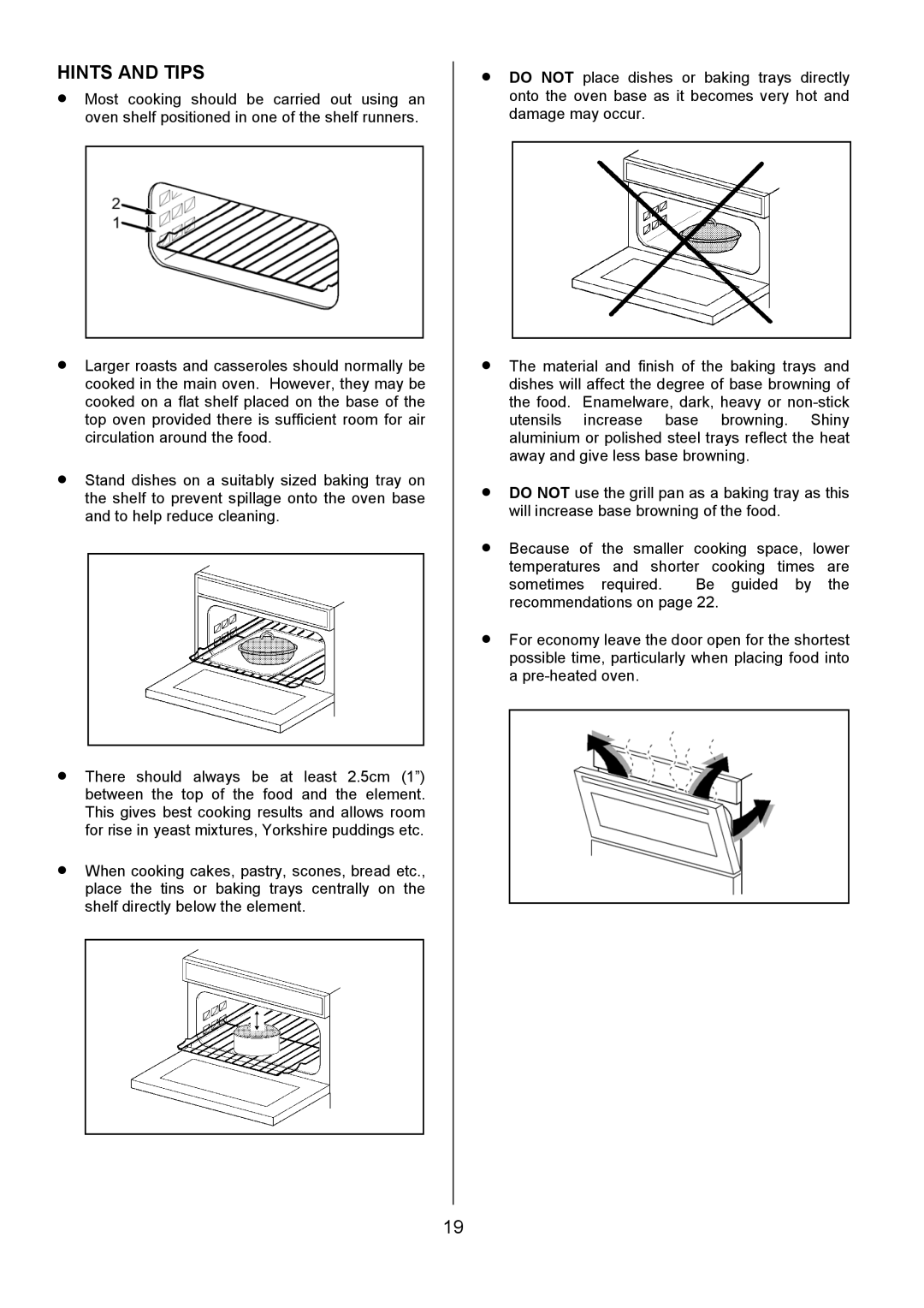 Tricity Bendix SIE514 installation instructions Hints and Tips 