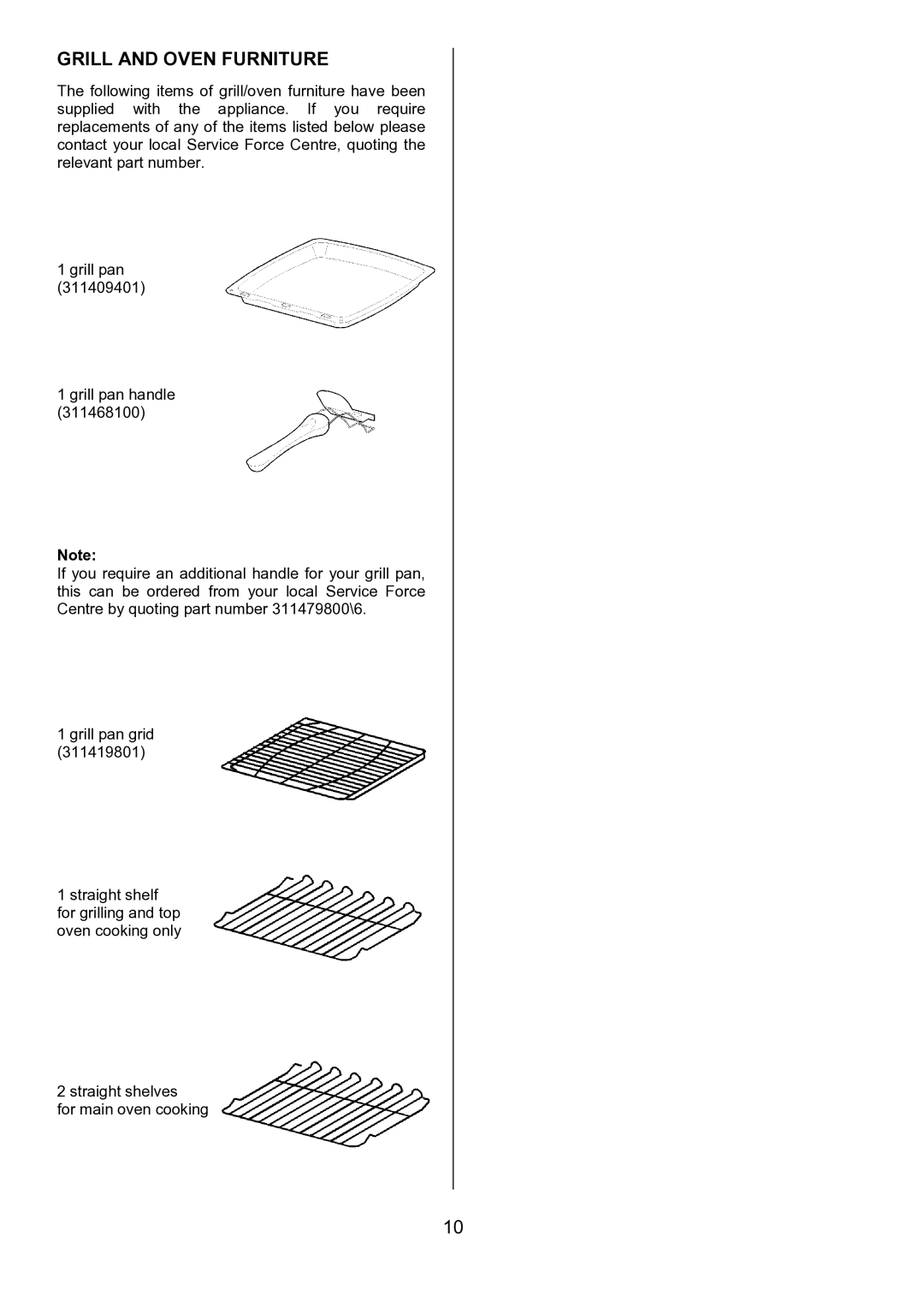 Tricity Bendix SIE515 installation instructions Grill and Oven Furniture 