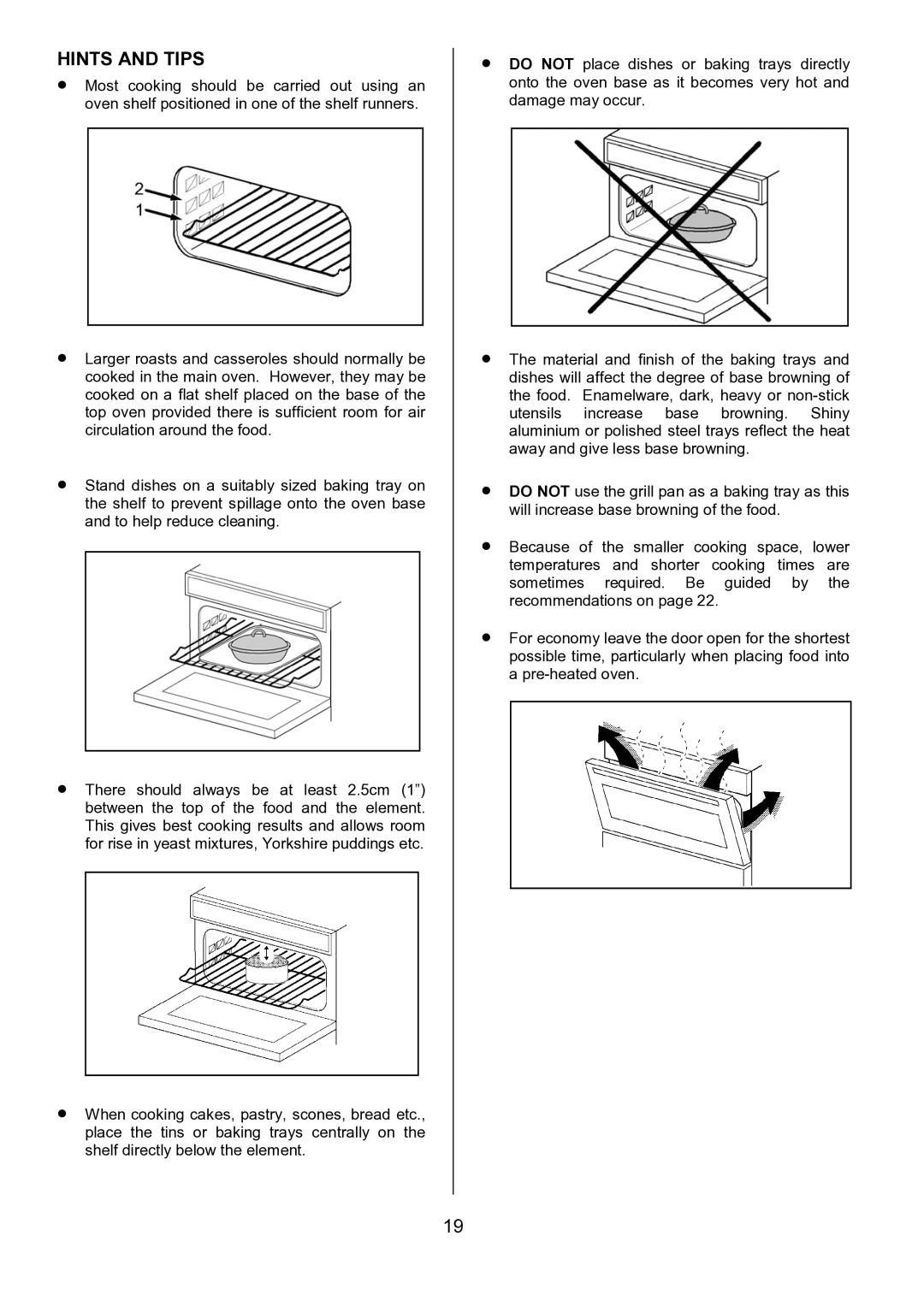 Tricity Bendix SIE515 installation instructions Hints and Tips 