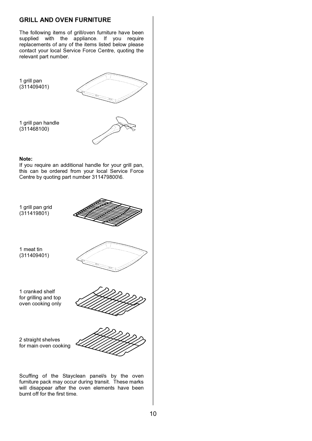 Tricity Bendix SIE531 installation instructions Grill and Oven Furniture 