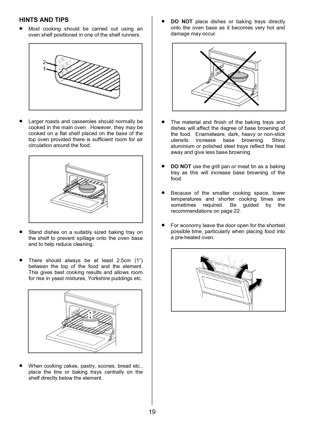 Tricity Bendix SIE533 installation instructions Hints and Tips 