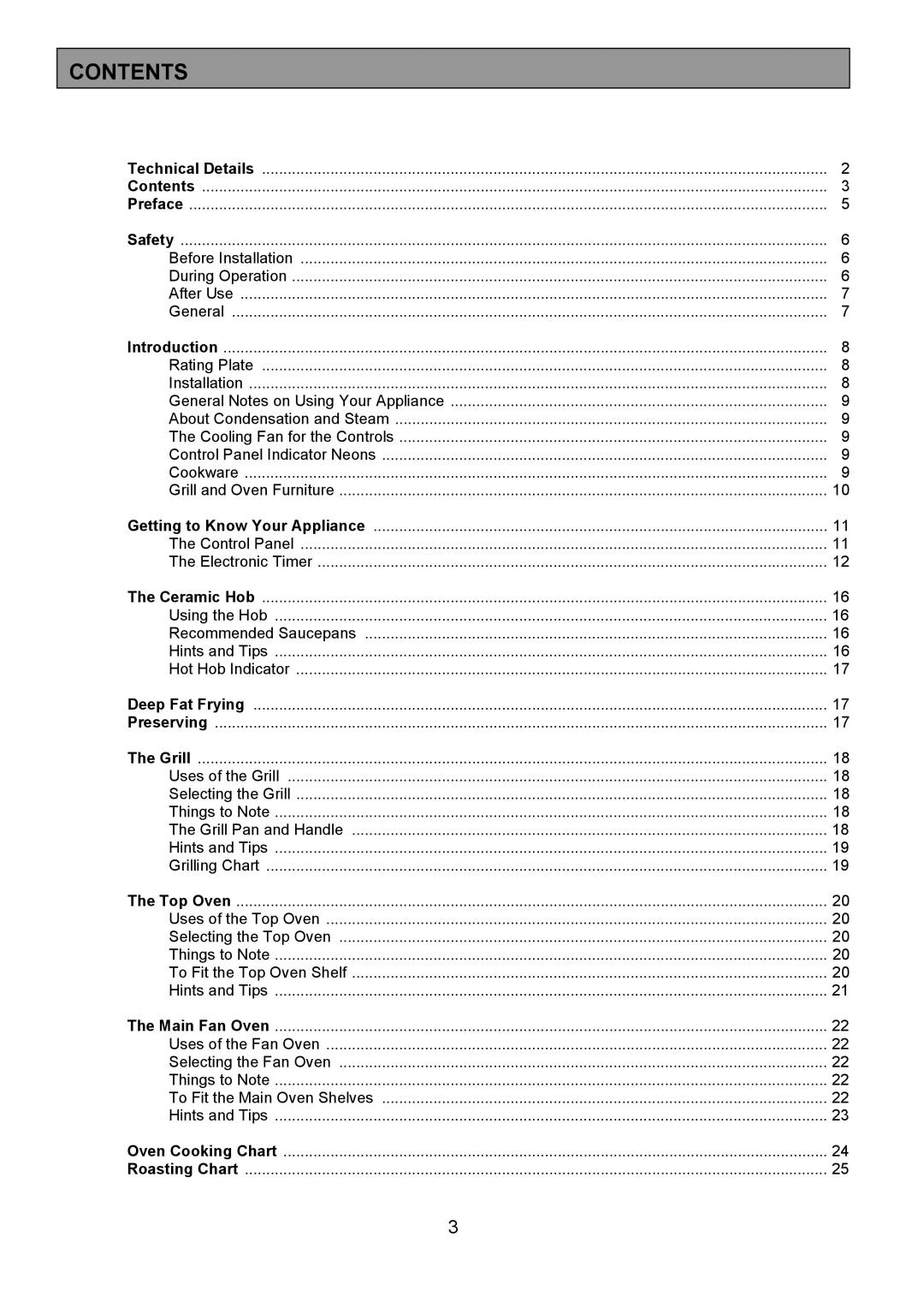 Tricity Bendix SIE555 installation instructions Contents 