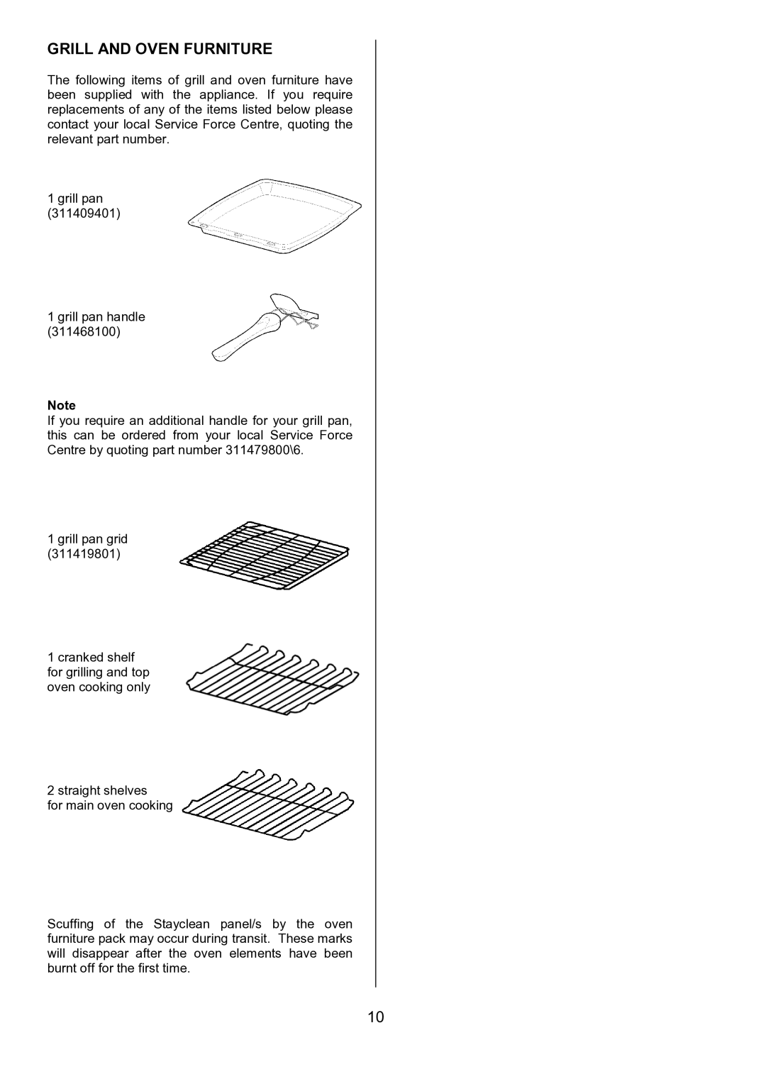 Tricity Bendix SIE557 installation instructions Grill and Oven Furniture 