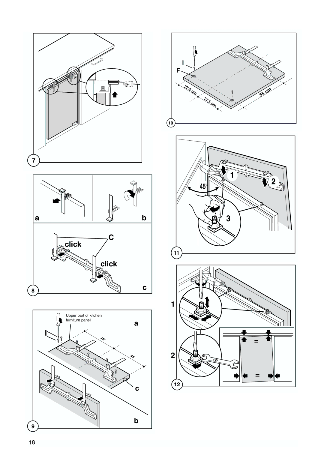 Tricity Bendix TBUR 120 installation instructions Click 