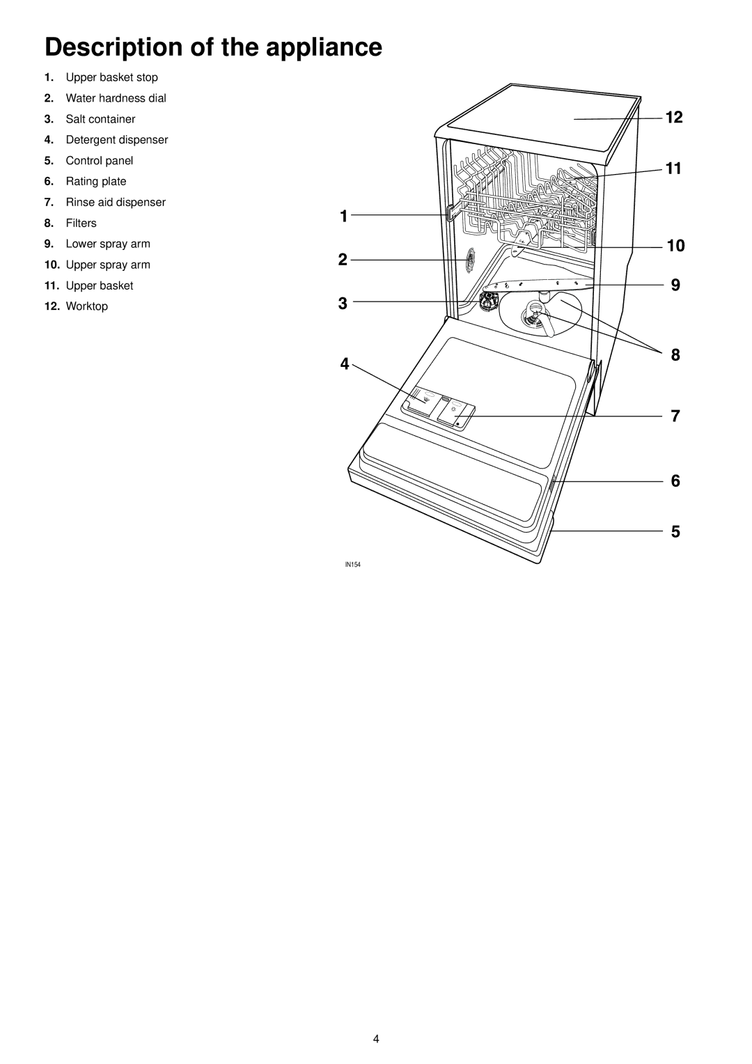 Tricity Bendix TDS 200 manual Description of the appliance 