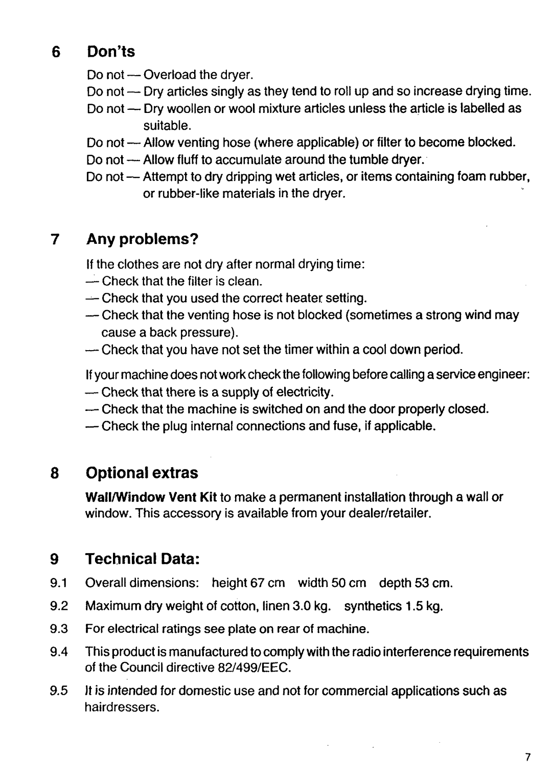 Tricity Bendix TM 330 manual 