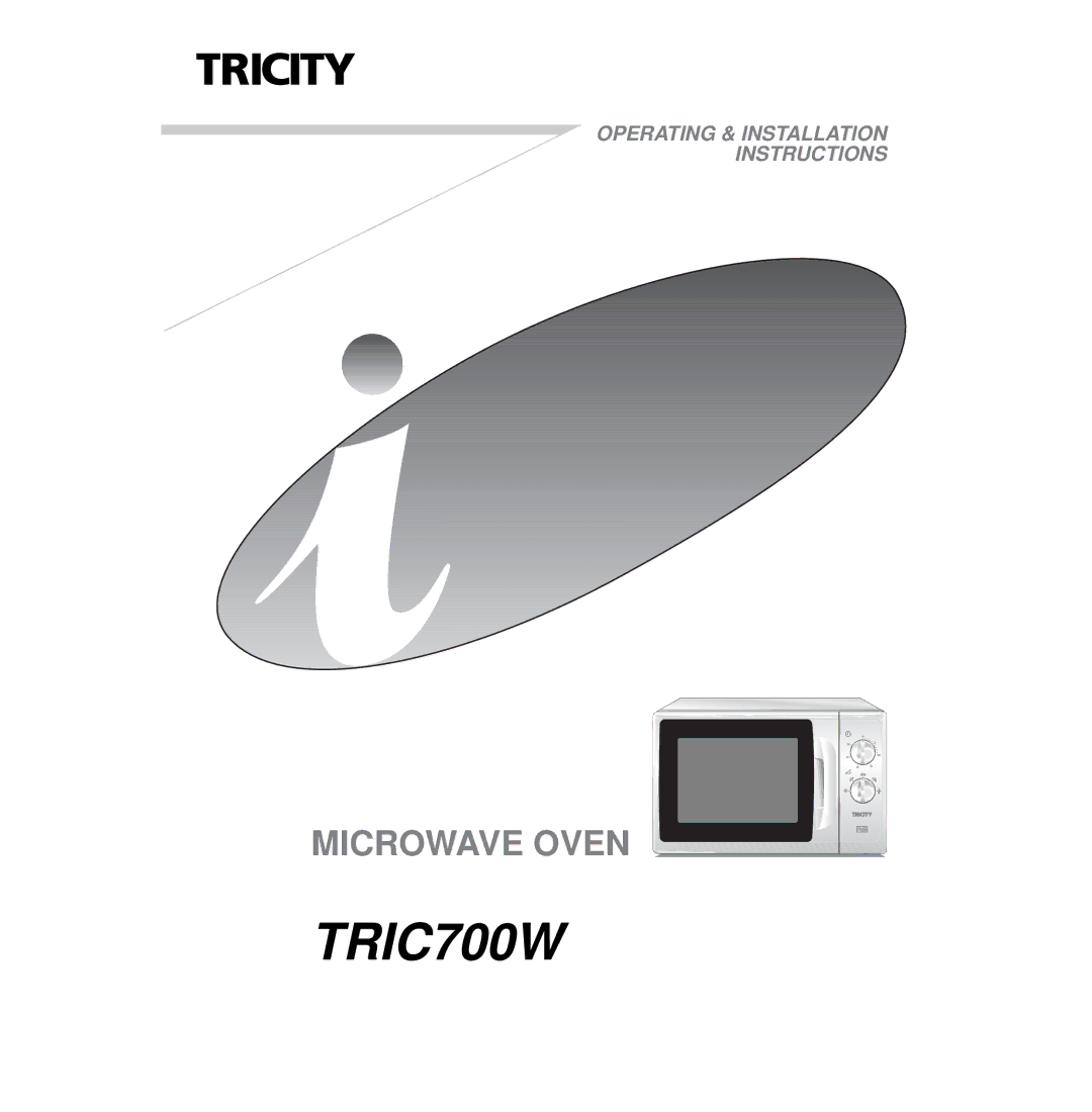 Tricity Bendix TRIC700W installation instructions 