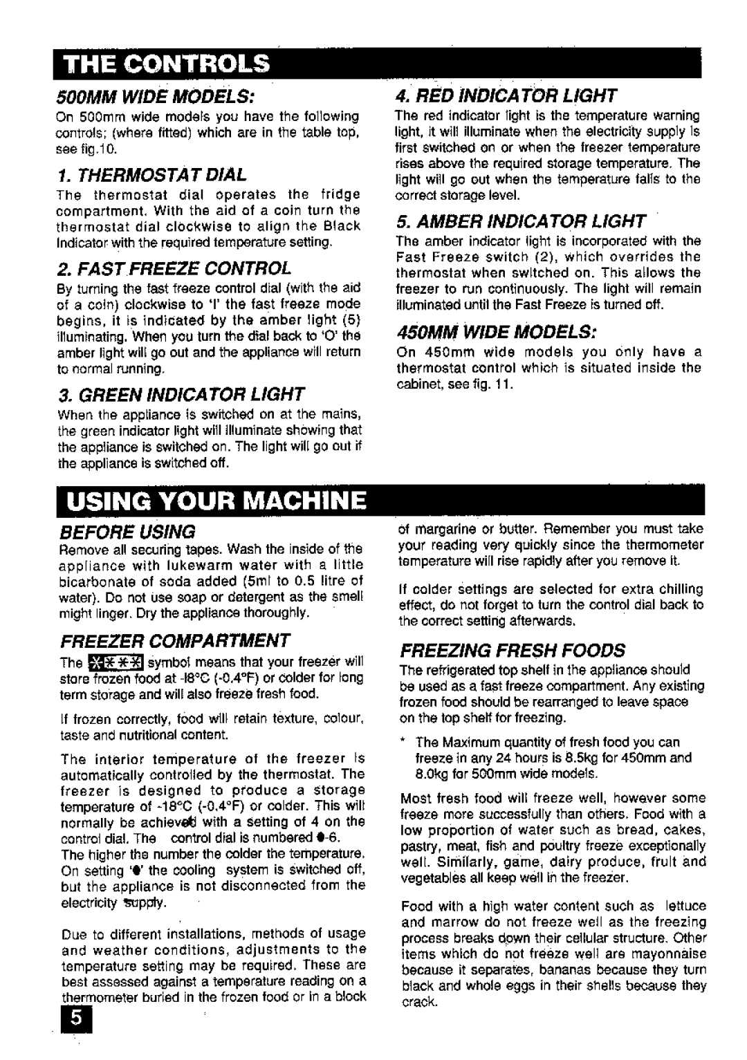 Tricity Bendix UF400 manual 