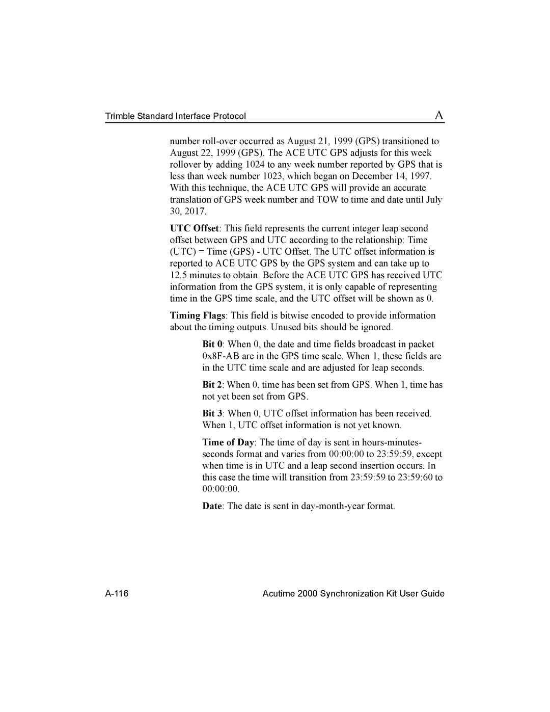 Trimble Outdoors Part Number 45005-00-ENG, AcutimeTM2000 Synchronization Kit Acutime 2000 Synchronization Kit User Guide 