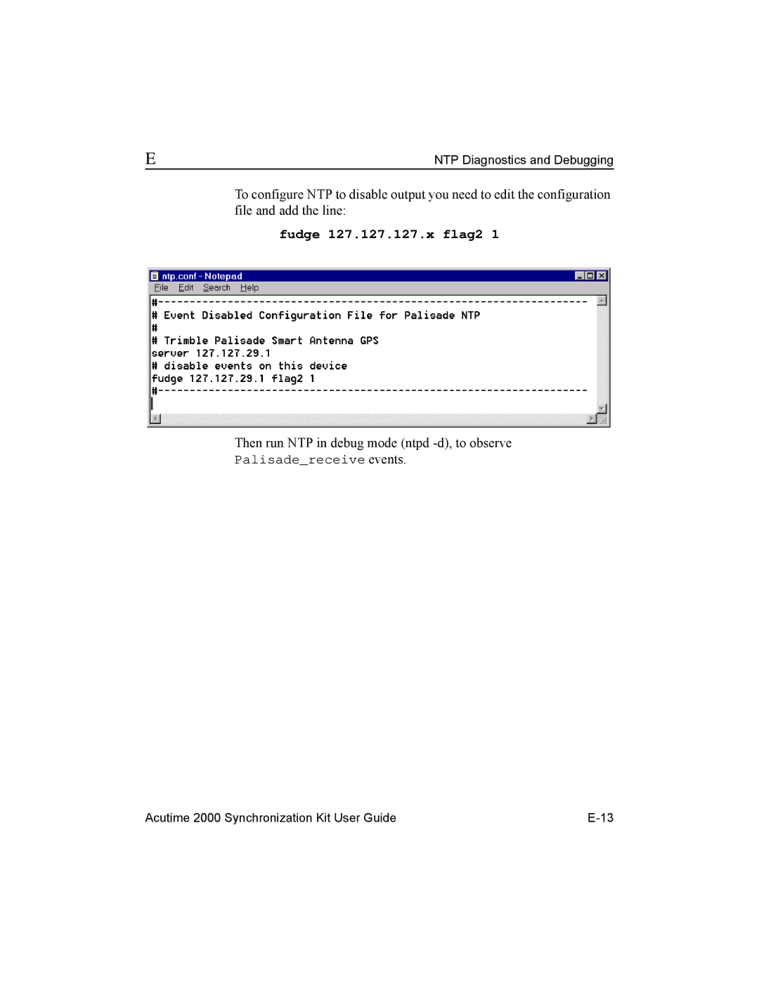 Trimble Outdoors AcutimeTM2000 Synchronization Kit, Part Number 45005-00-ENG manual Fudge 127.127.127.x flag2 