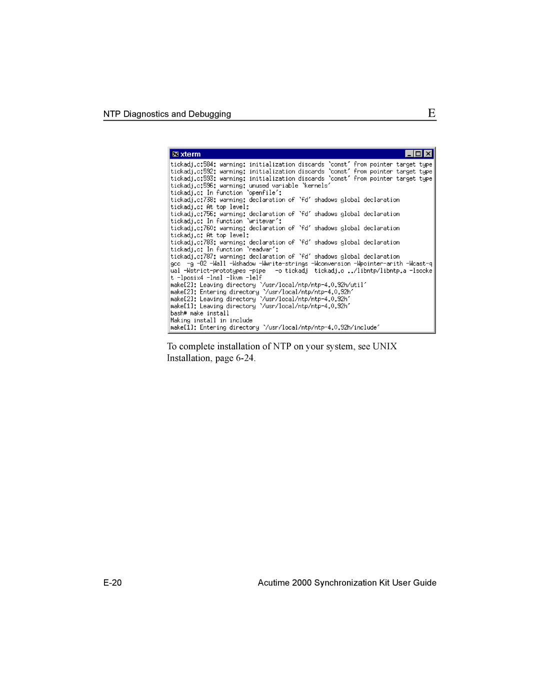 Trimble Outdoors Part Number 45005-00-ENG, AcutimeTM2000 Synchronization Kit manual NTP Diagnostics and Debugging 