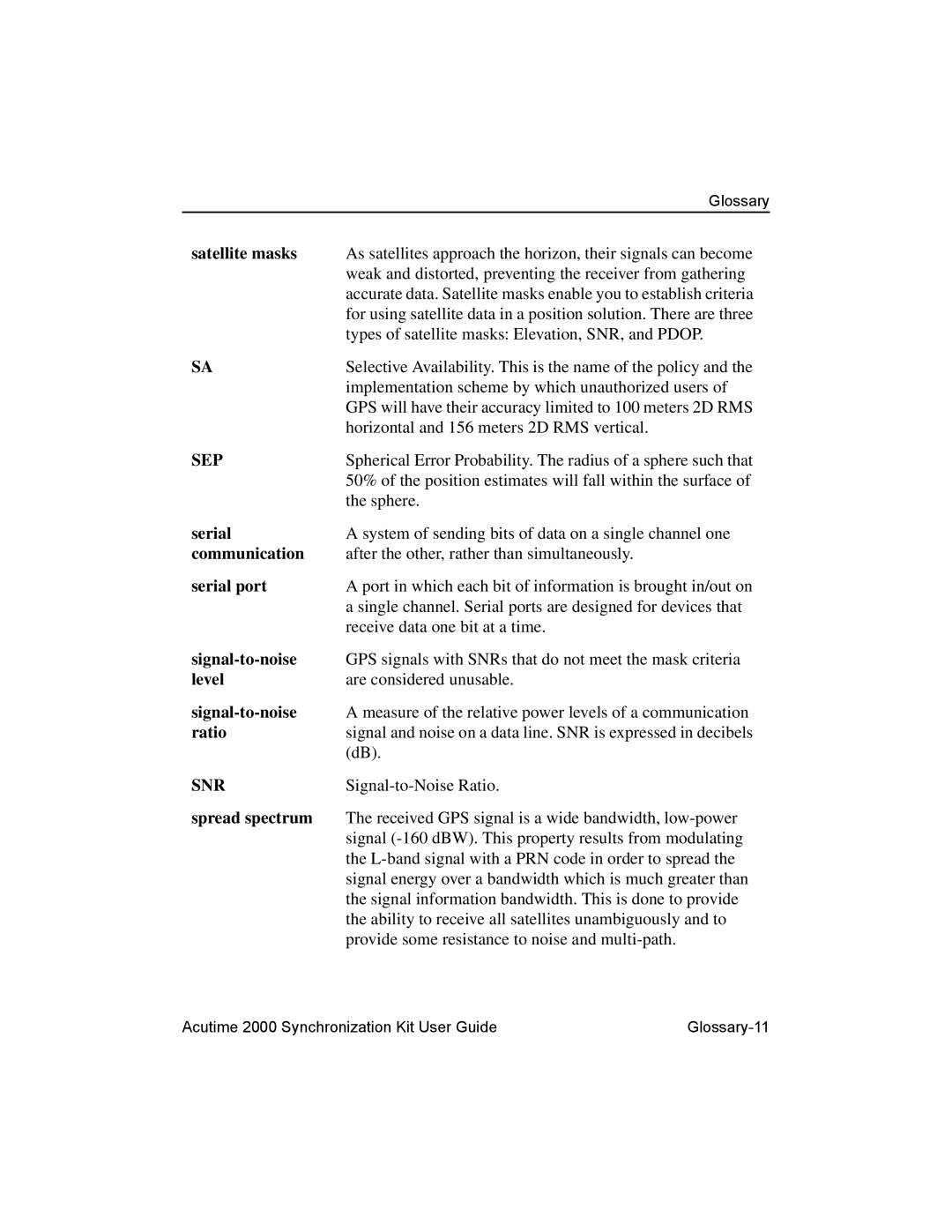 Trimble Outdoors AcutimeTM2000 Synchronization Kit, Part Number 45005-00-ENG manual Sep 